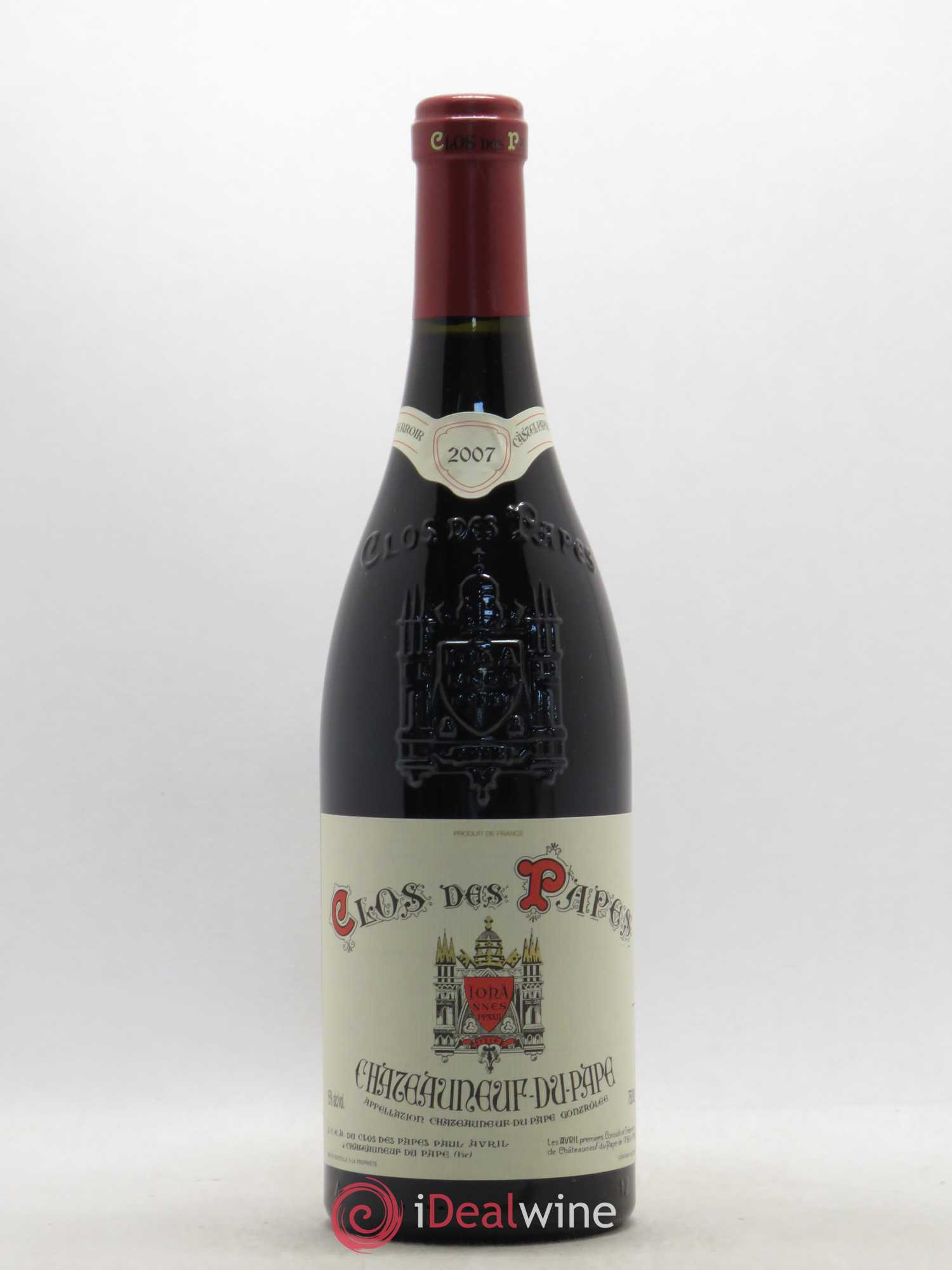 Châteauneuf-du-Pape Clos des Papes - Paul Avril 2007 - Lot de 1 bouteille - 0