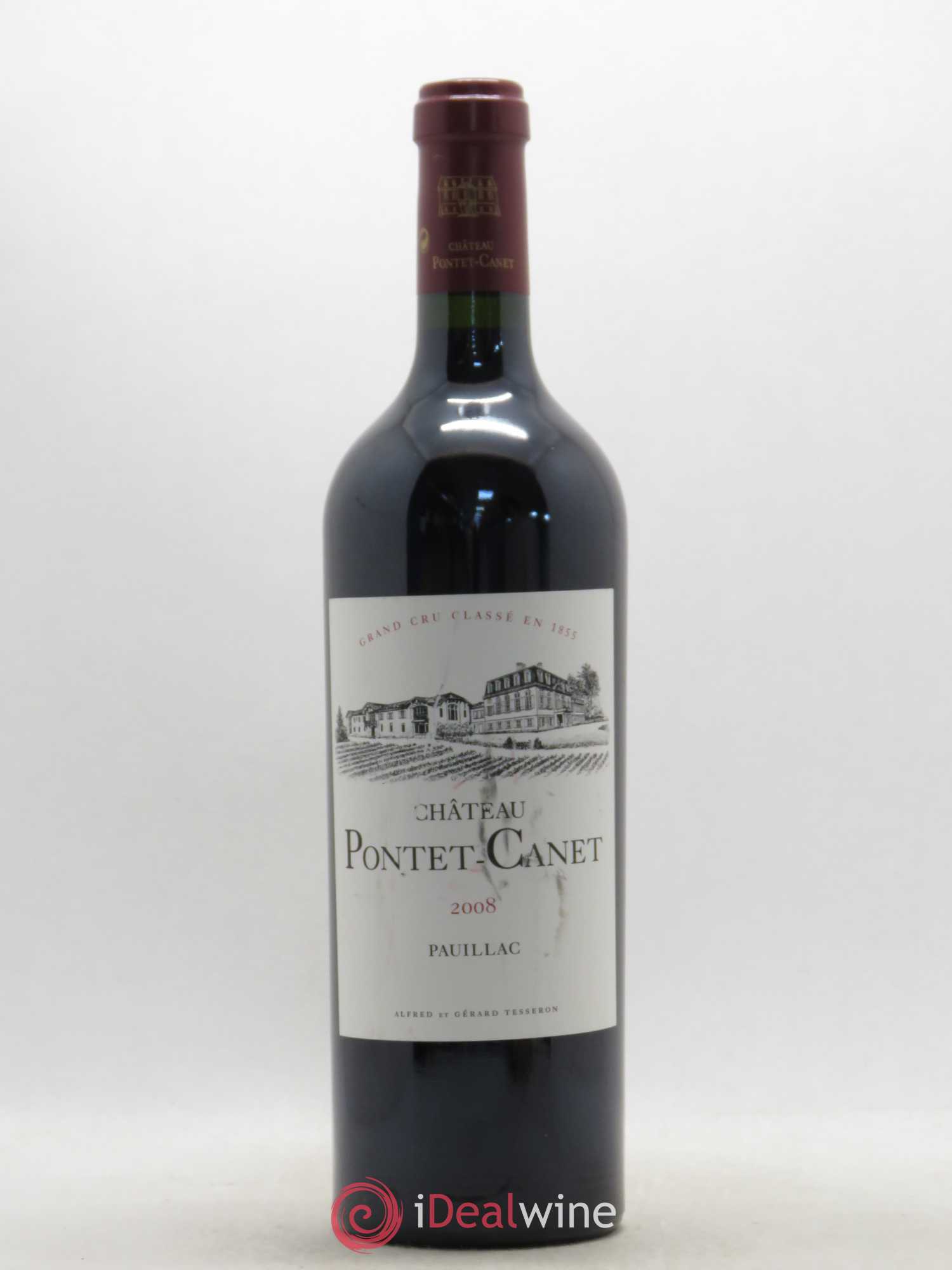 Château Pontet Canet 5ème Grand Cru Classé 2008 - Lot de 1 bouteille - 0