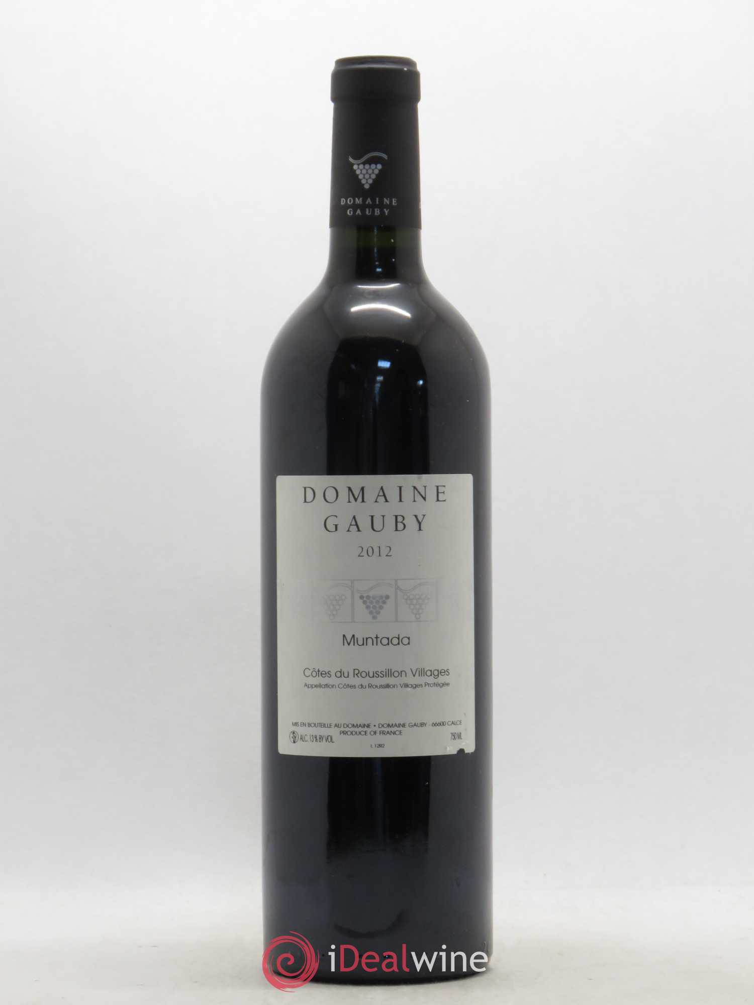 Côtes Catalanes (anciennement Côtes du Roussillon Villages) La Muntada Gauby (Domaine) 2012 - Lot de 1 bouteille - 0