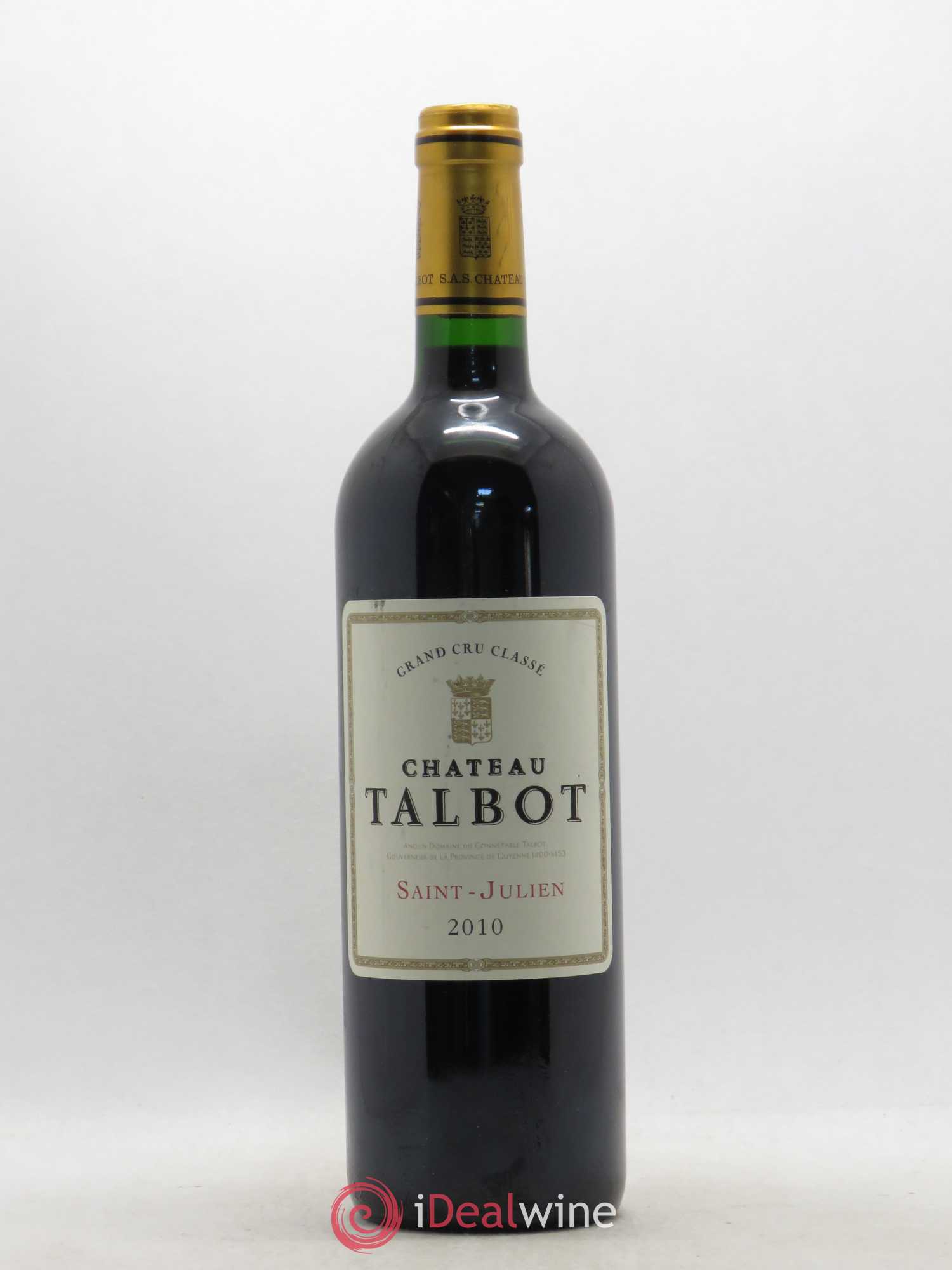Château Talbot 4ème Grand Cru Classé 2010 - Lot de 1 bouteille - 0