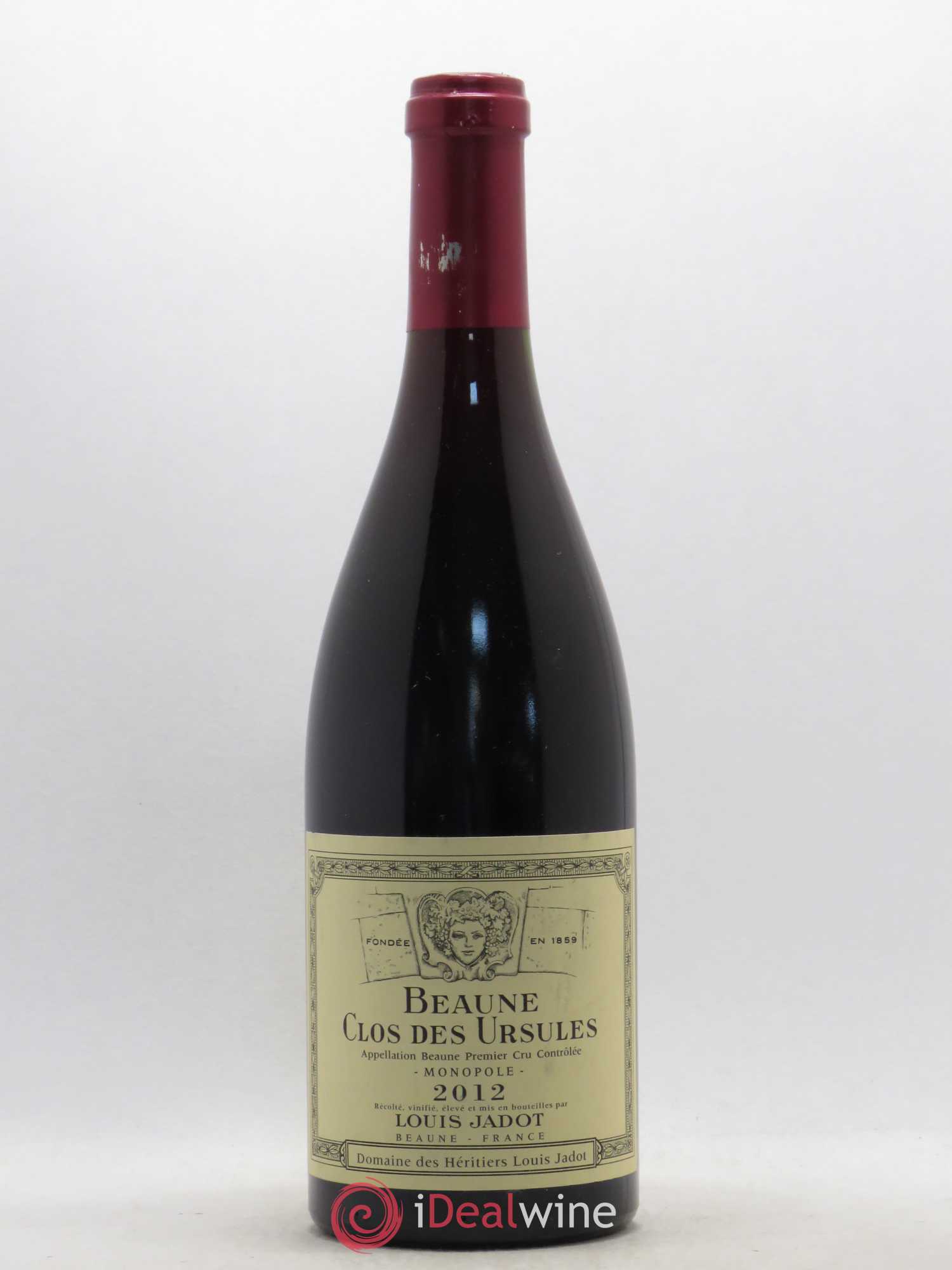 Beaune 1er Cru Clos des Ursules Monopole Héritiers Louis Jadot (Domaine des) - Louis Jadot 2012 - Lot de 1 bouteille - 0
