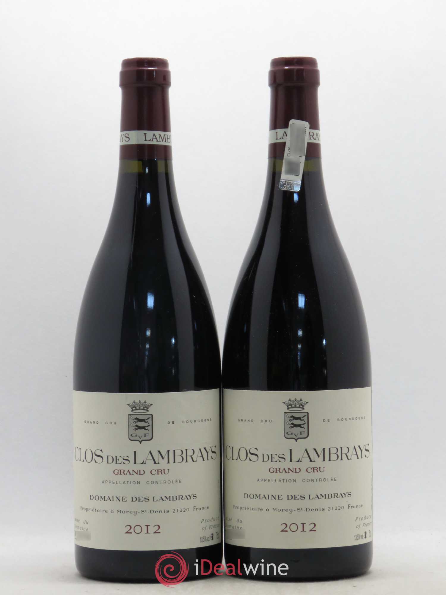 Clos des Lambrays Grand Cru Domaine des Lambrays 2012 - Lot de 2 bouteilles - 0