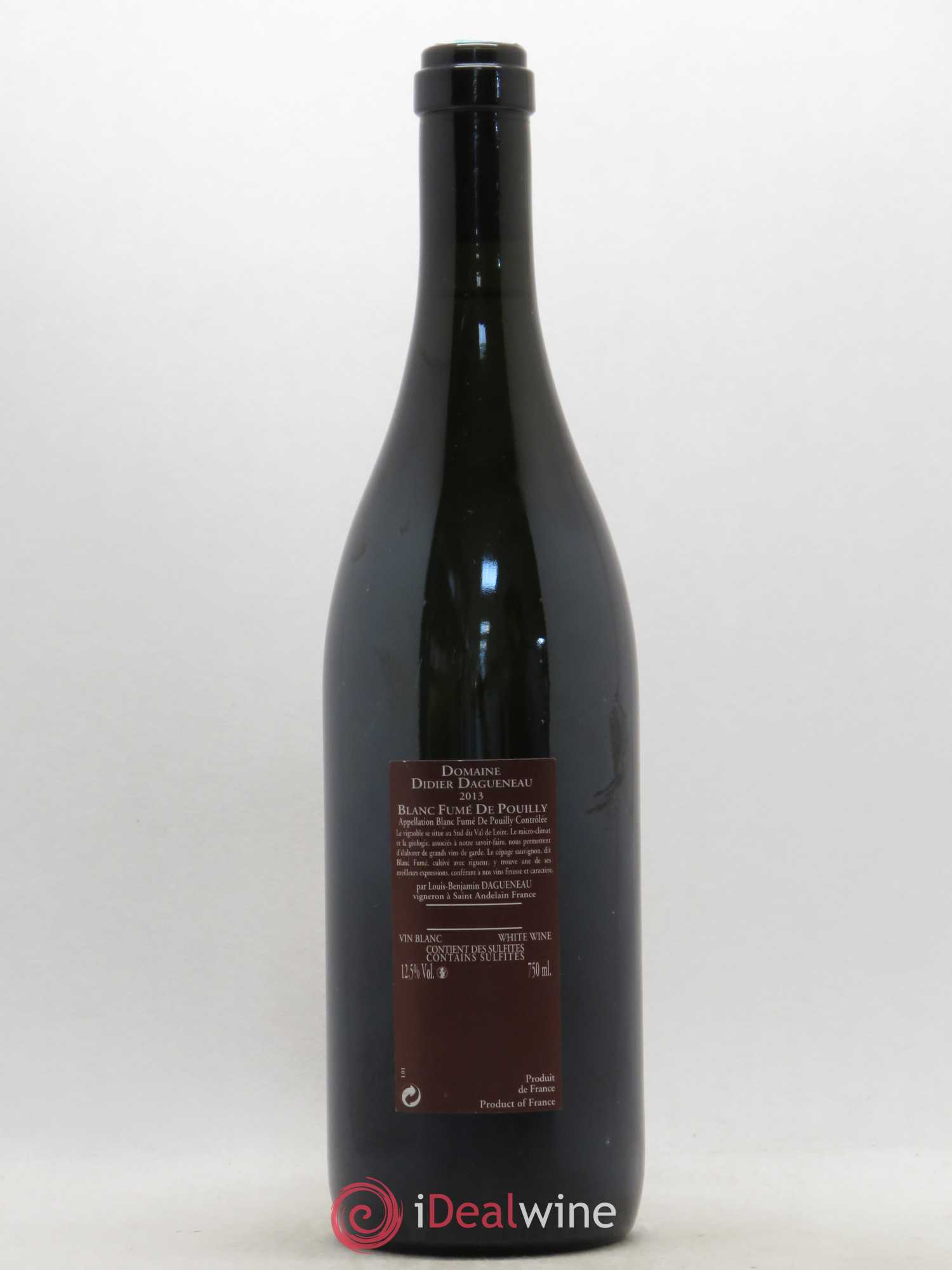 Vin de France (anciennement Pouilly-Fumé) Pur Sang Dagueneau (Domaine Didier - Louis-Benjamin) 2013 - Lot de 1 bouteille - 1