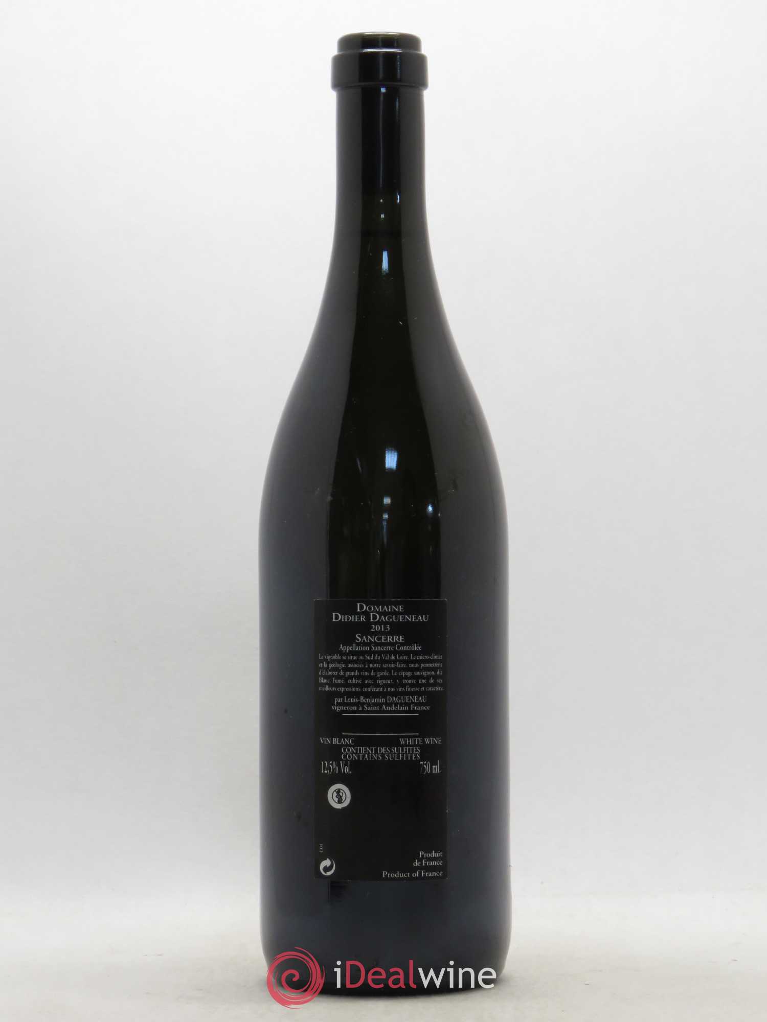 Sancerre Le Mont Damné Chavignol Dagueneau (Domaine Didier - Louis-Benjamin) 2013 - Lot de 1 bouteille - 1