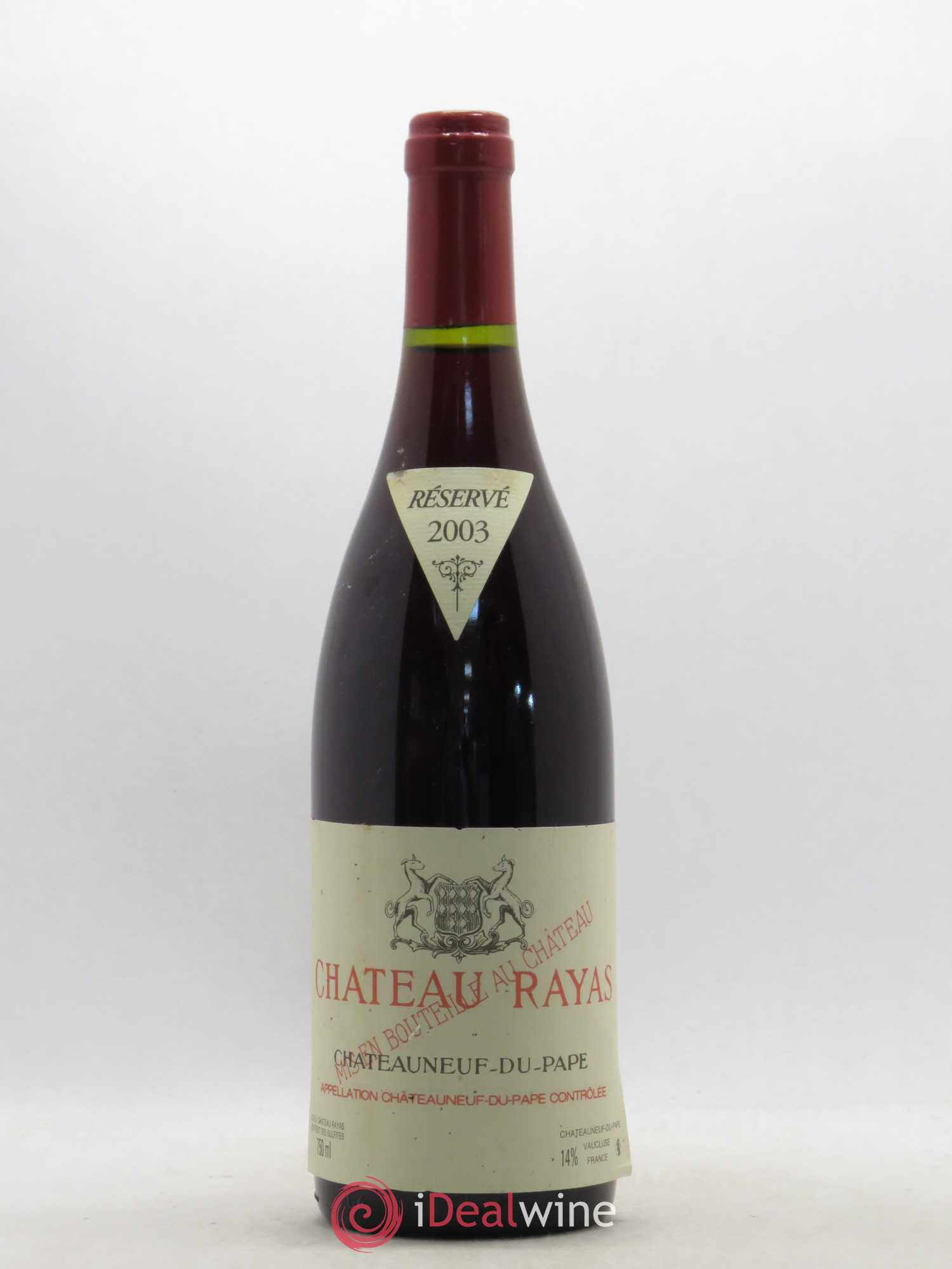 Châteauneuf-du-Pape Château Rayas Emmanuel Reynaud 2003 - Lot de 1 bouteille - 0