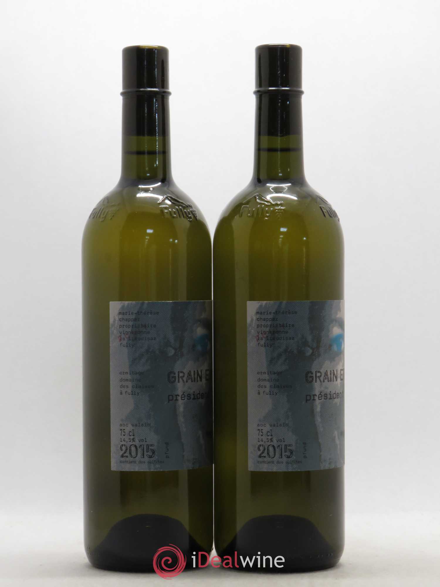 Valais Grain d'Or Ermitage Président Troillet Marie-Thérèse Chappaz - Domaine Des Claives 2015 - Lot de 2 bouteilles - 1