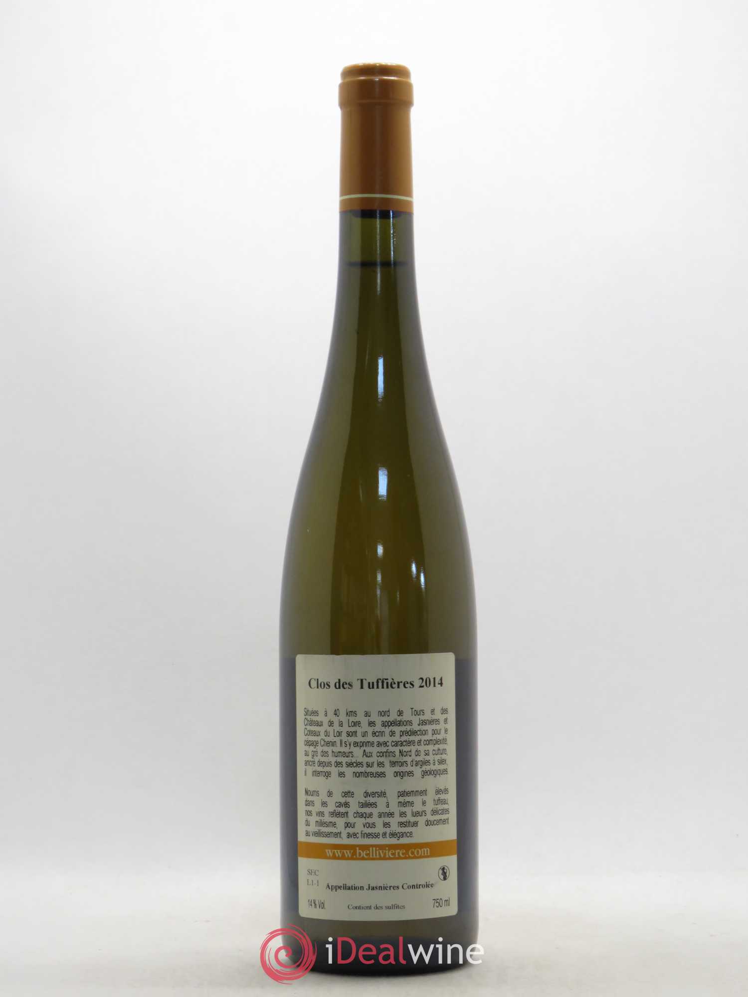 Jasnières Clos des Truffières Domaine de Bellièvre 2014 - Posten von 1 Flasche - 1