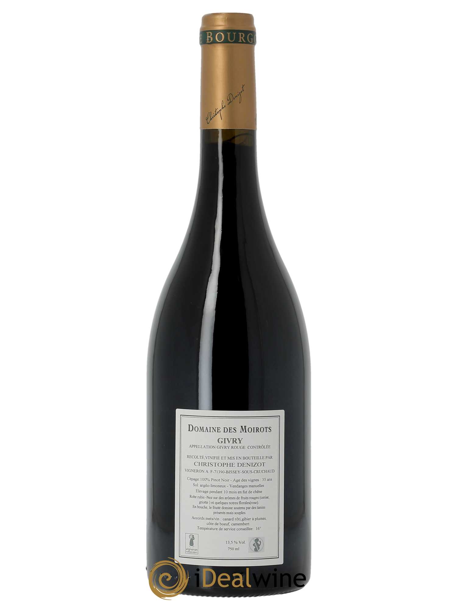 Givry Domaine des Moirots  2021 - Lot of 1 bottle - 2