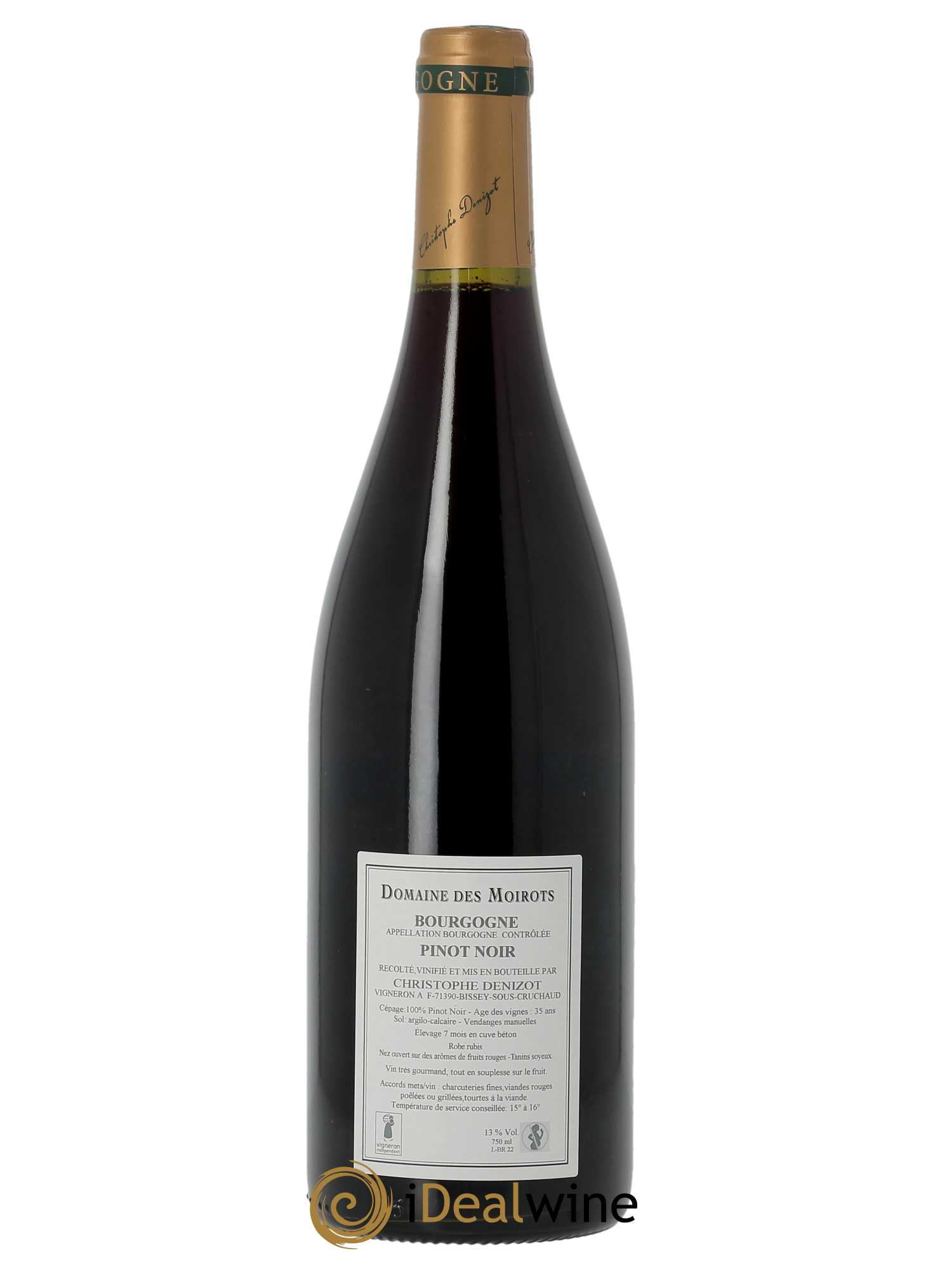 Bourgogne Pinot Noir Domaine des Moirots 2022 - Lot of 1 bottle - 2