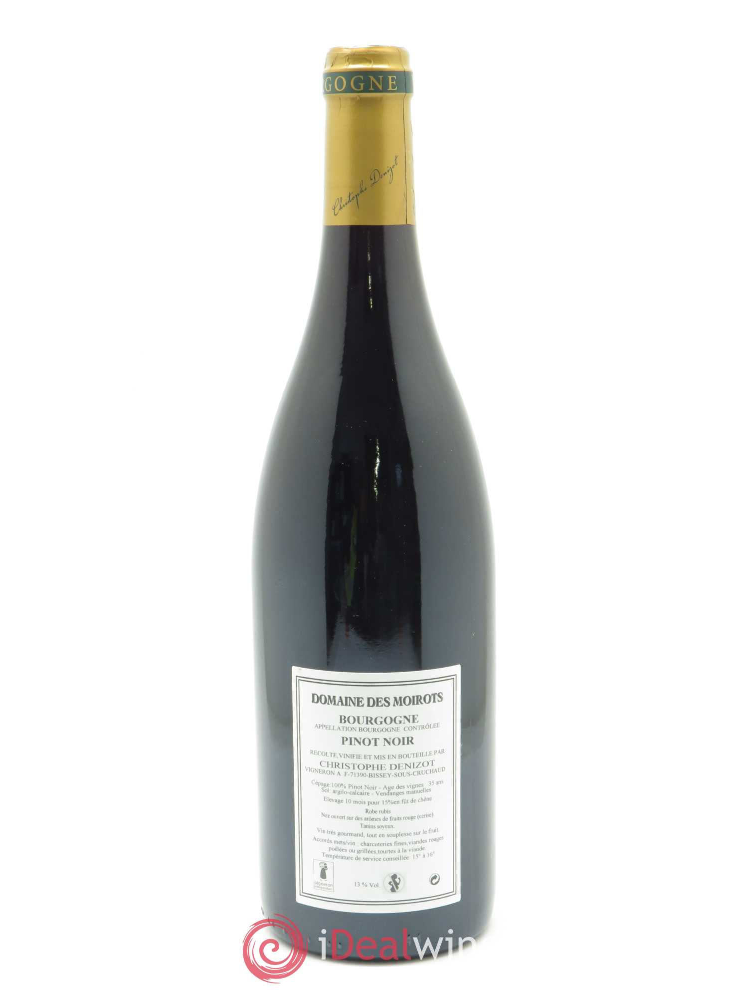 Bourgogne Pinot Noir Domaine des Moirots 2018 - Lot de 1 bouteille - 1