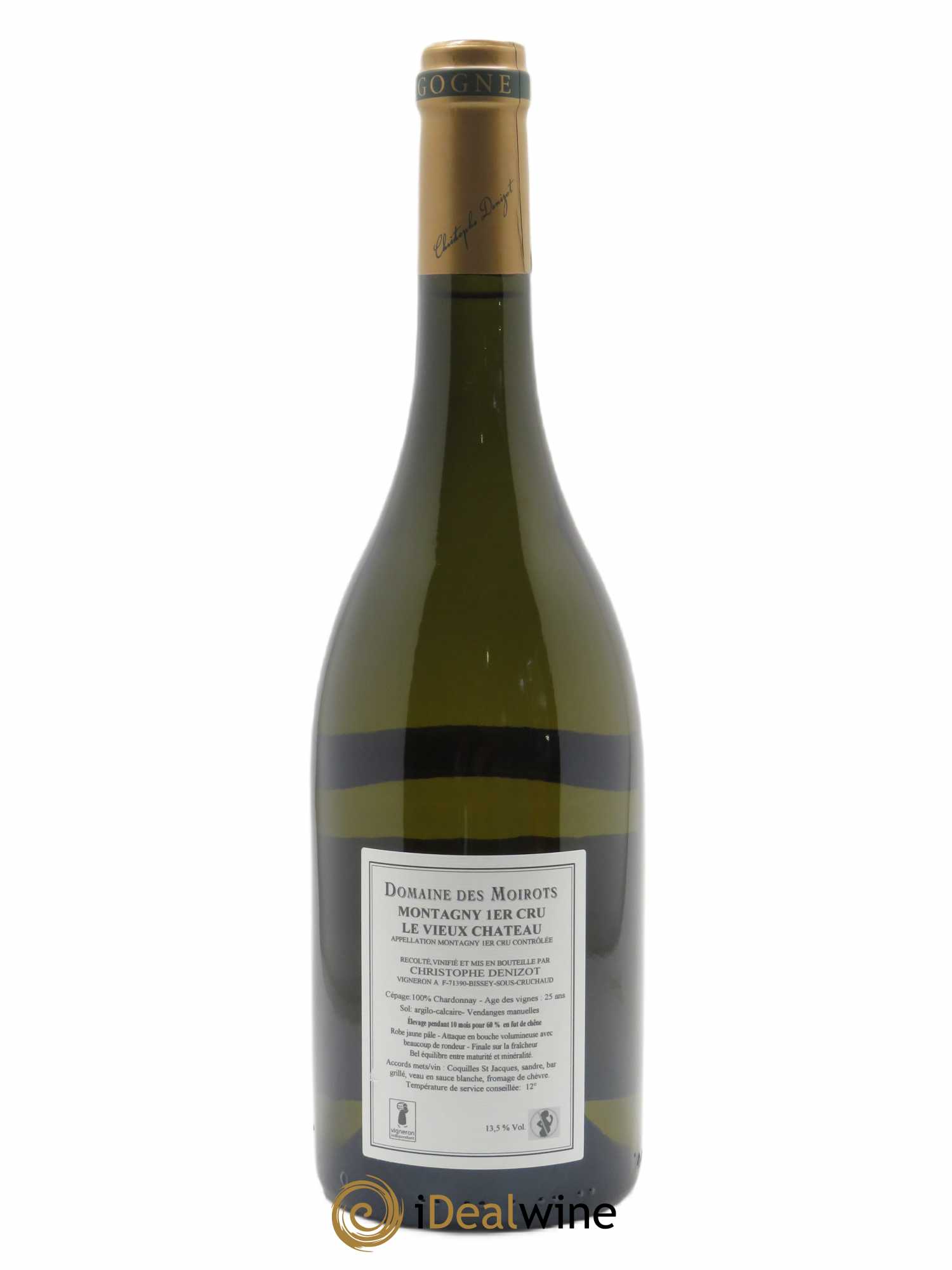Montagny 1er Cru Le Vieux Chateau Domaine des Moirots 2020 - Lot of 1 bottle - 1