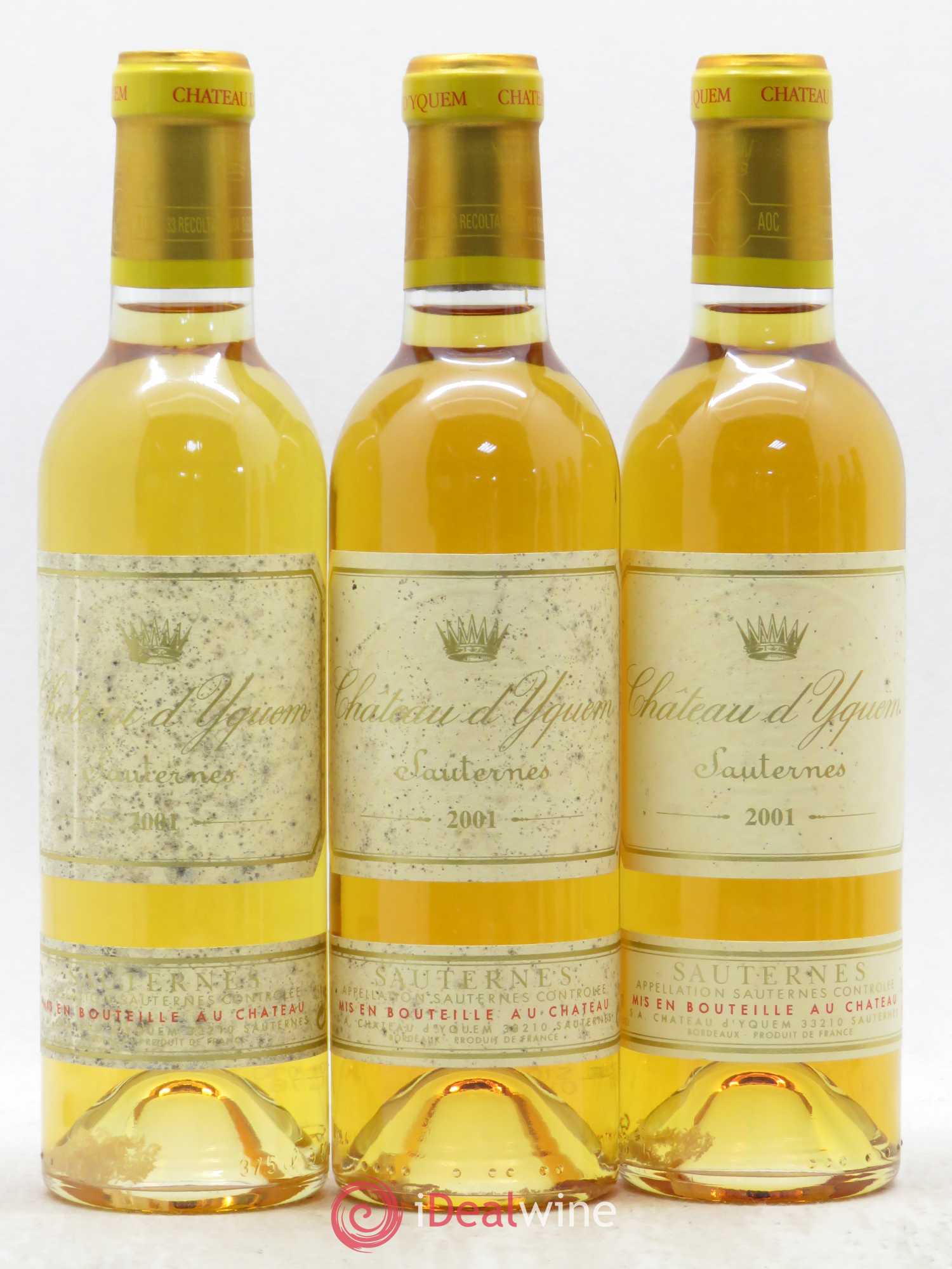 Château d' Yquem 1er Cru Classé Supérieur 2001 - Posten von 6 Demi-Flaschen - 1
