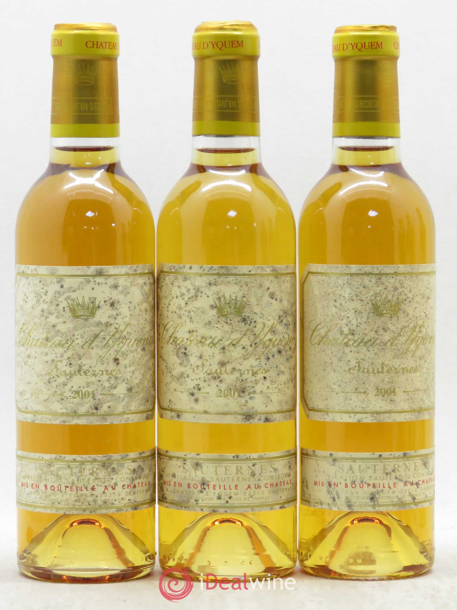 Château d' Yquem 1er Cru Classé Supérieur 2001 - Posten von 6 Demi-Flaschen - 2