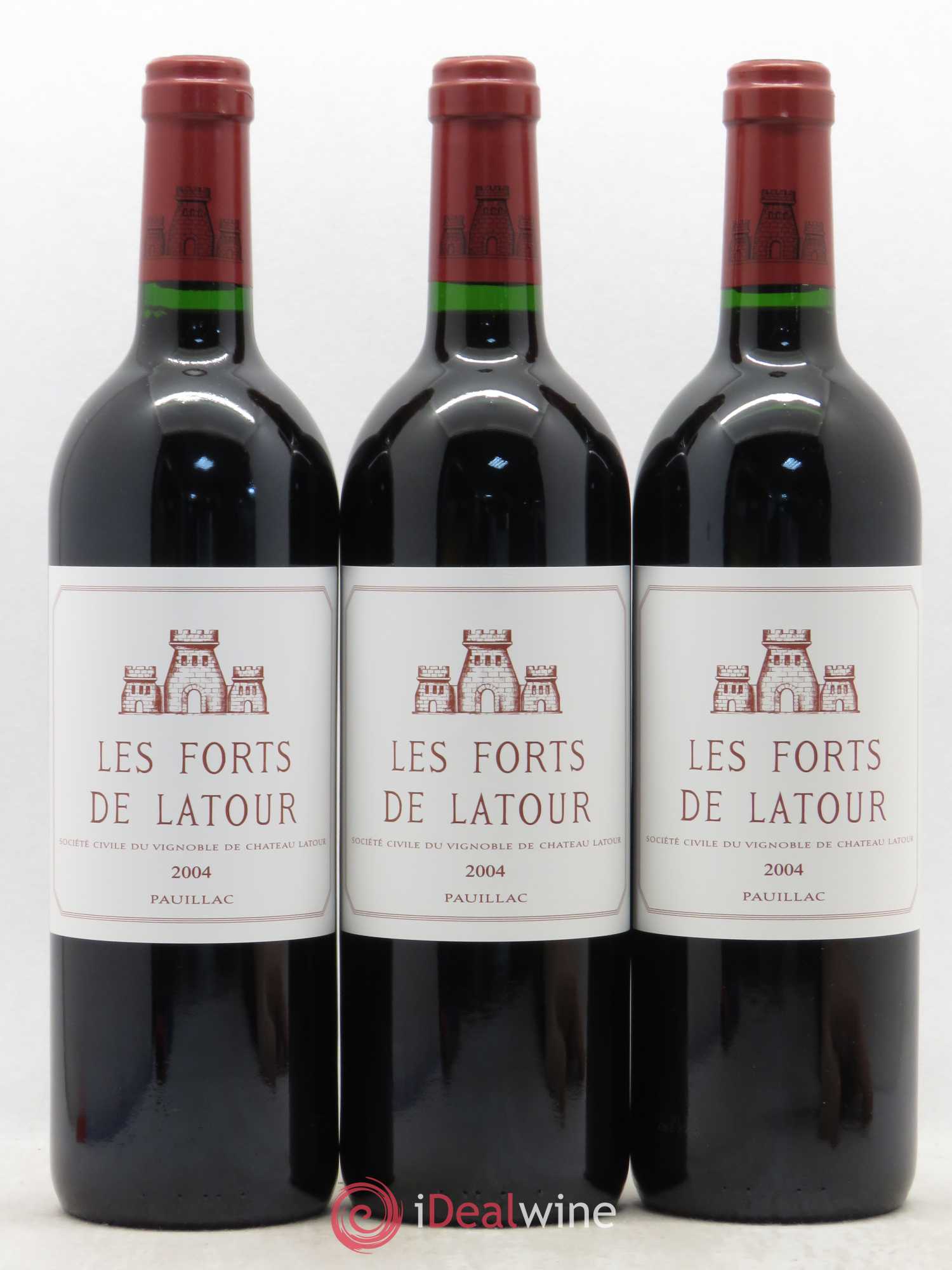 Les Forts de Latour Second Vin 2004 - Lot de 3 bouteilles - 0