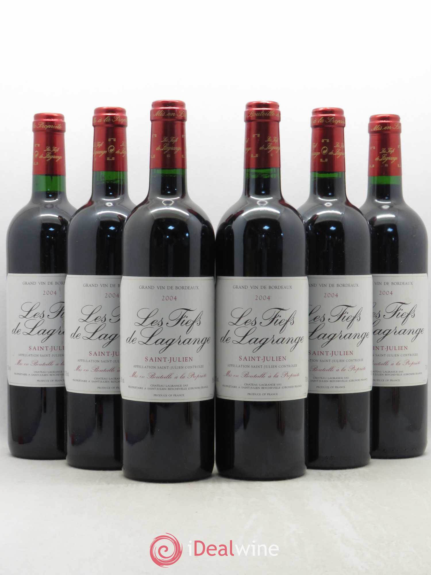 Les Fiefs de Lagrange Second Vin 2004 - Lot de 6 bouteilles - 0