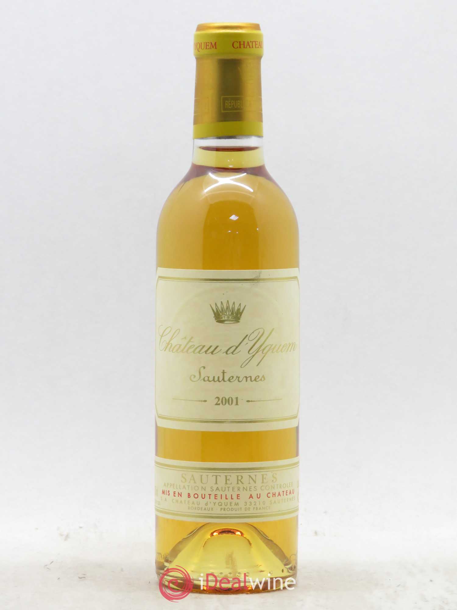 Château d' Yquem 1er Cru Classé Supérieur 2001 - Lotto di 1 mezza bottiglia - 0