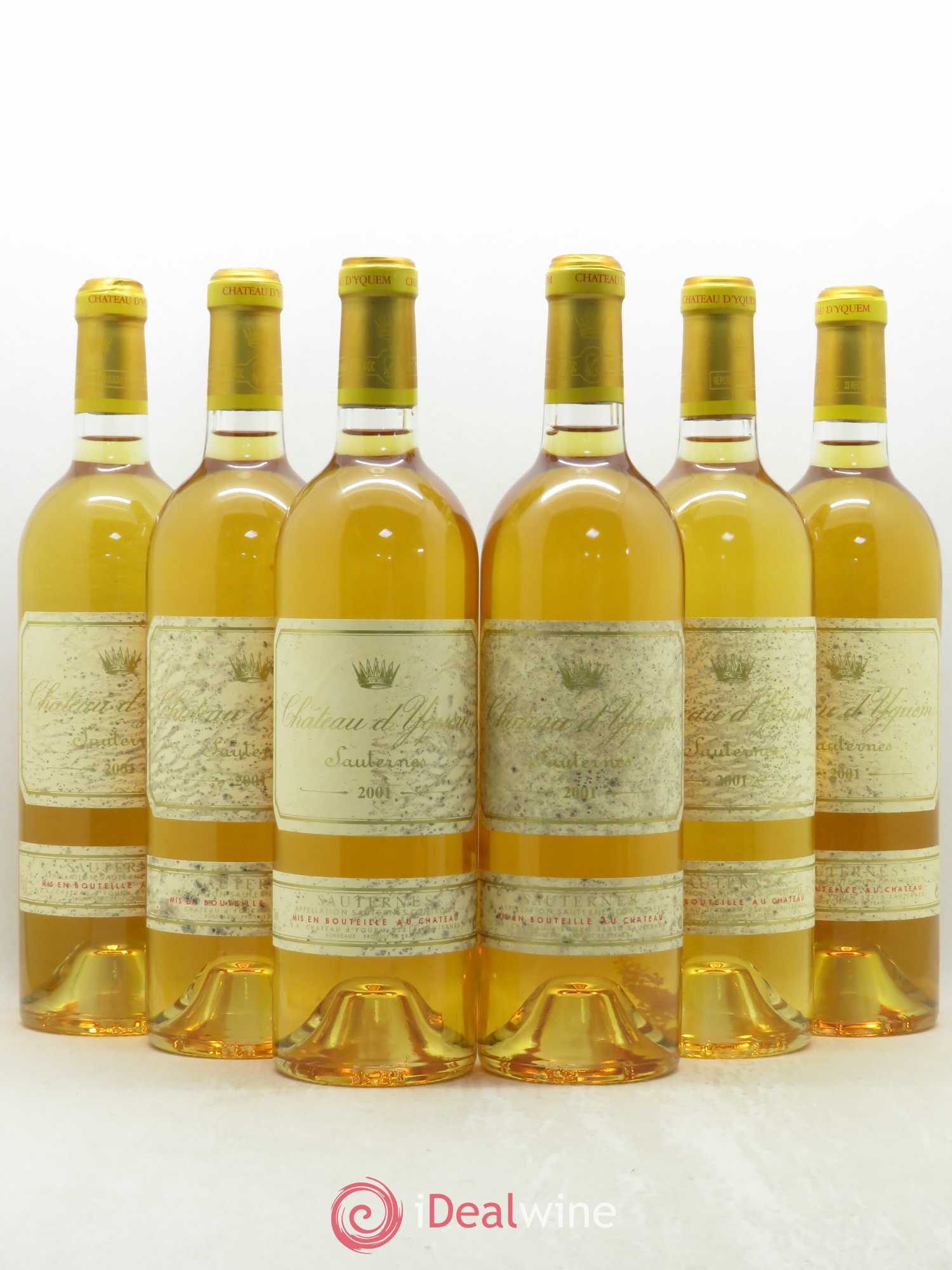 Château d' Yquem 1er Cru Classé Supérieur 2001 - Lotto di 6 bottiglie - 0