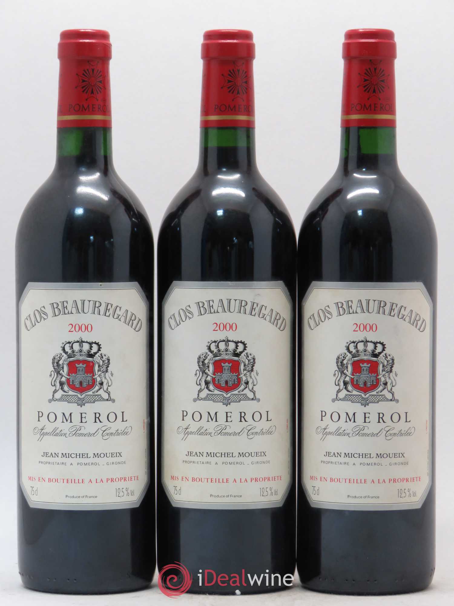 Clos Beauregard 2000 - Lot de 3 bouteilles - 0