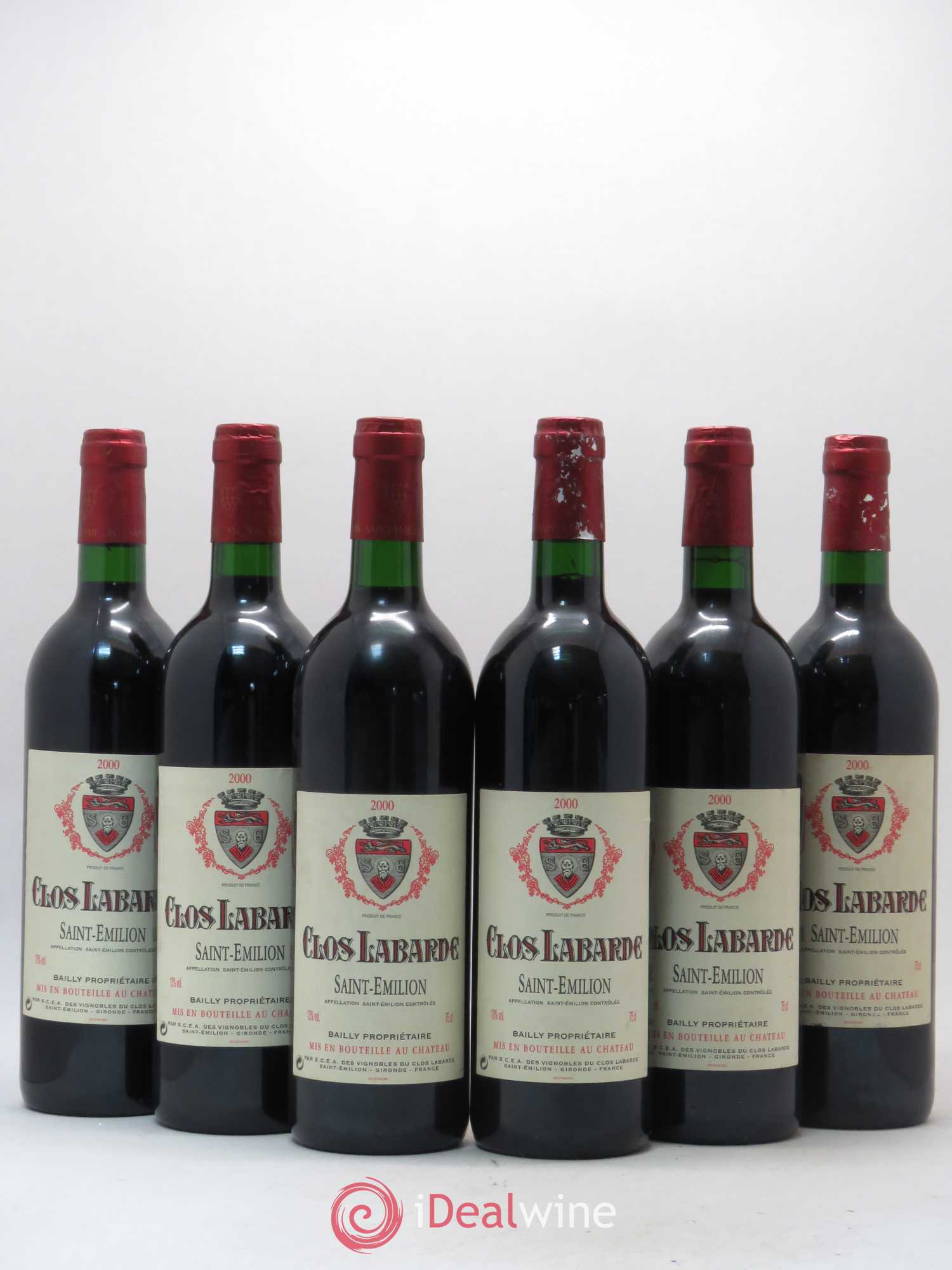 Saint-Émilion Clos Labarde 2000 - Lot de 6 bouteilles - 0