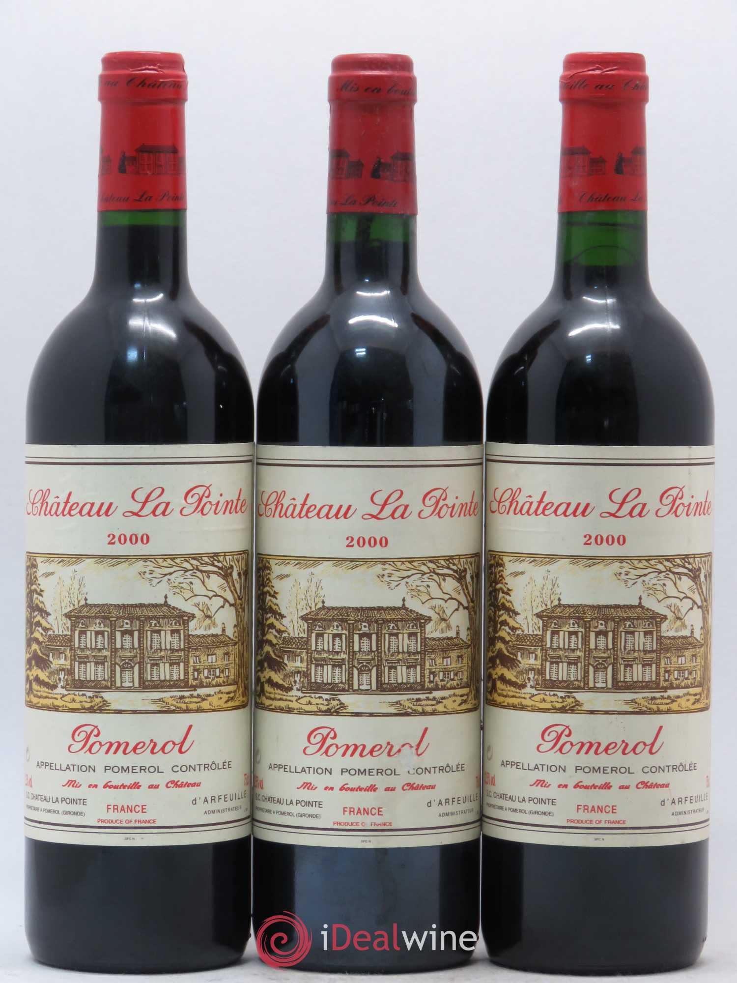 Château la Pointe 2000 - Posten von 3 Flaschen - 0