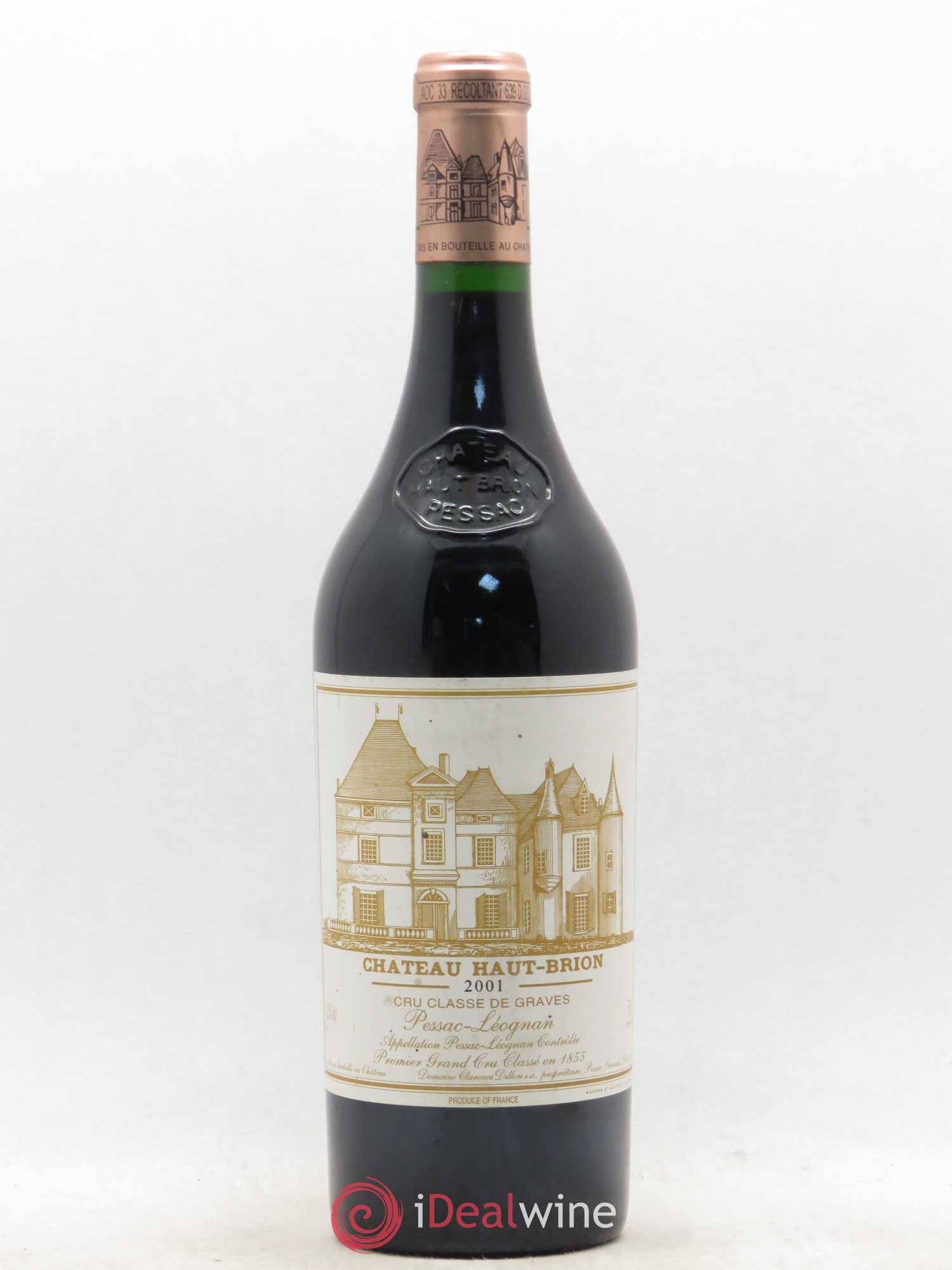 Château Haut Brion 1er Grand Cru Classé 2001 - Lot de 1 bouteille - 0