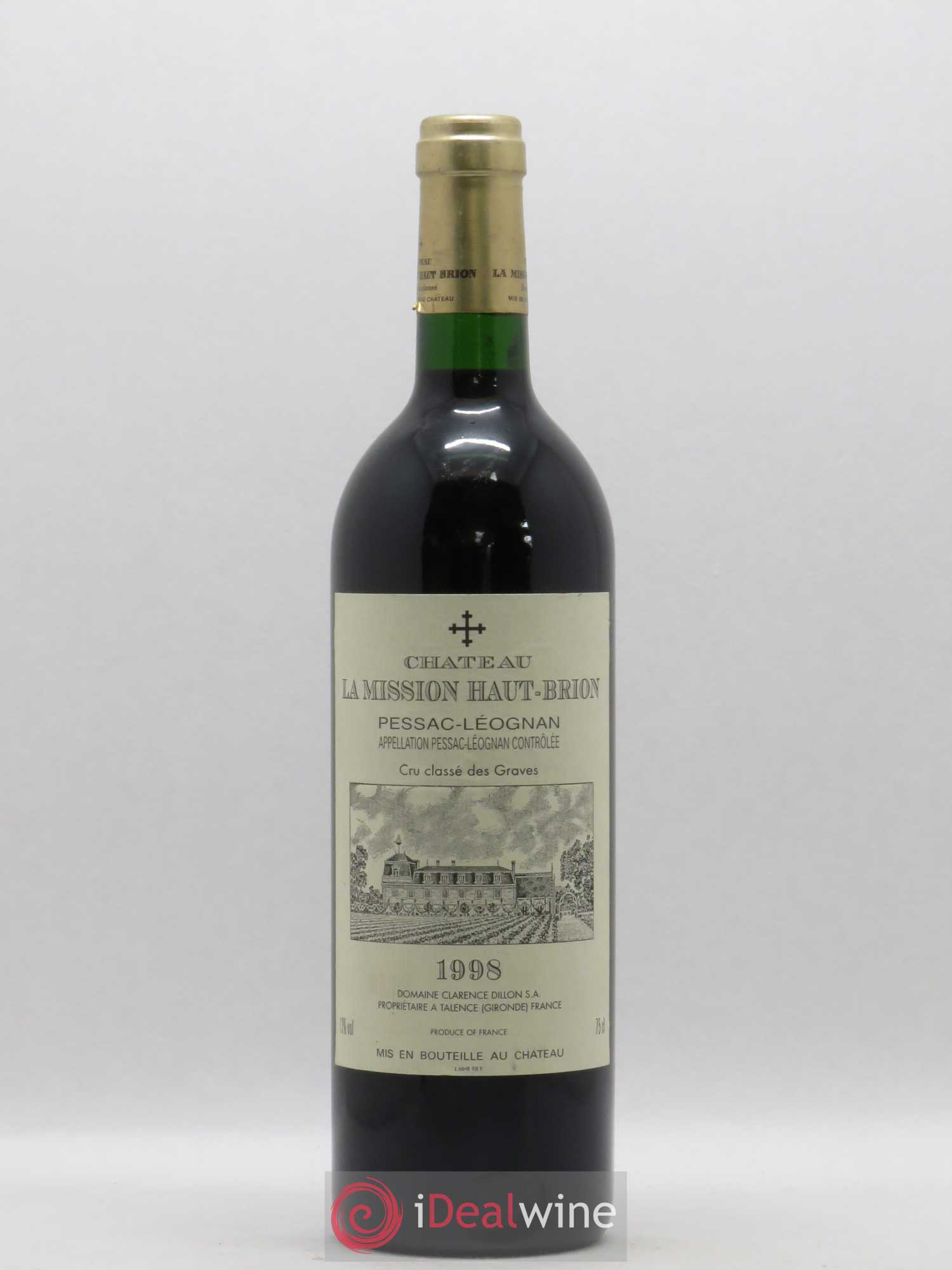 Château la Mission Haut-Brion Cru Classé de Graves 1998 - Lot de 1 bouteille - 0