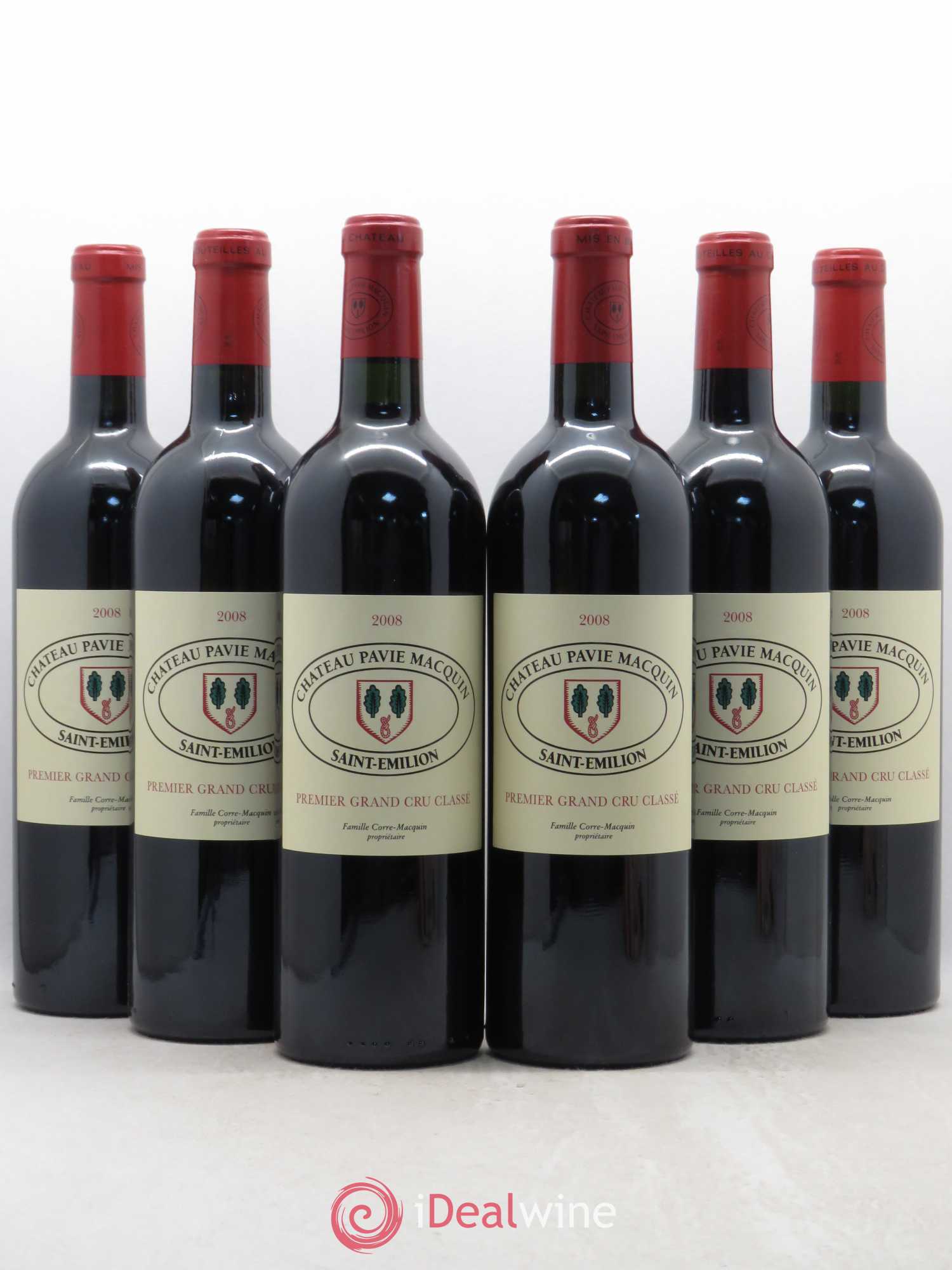 Château Pavie Macquin 1er Grand Cru Classé B 2008 - Lot de 6 bouteilles - 0