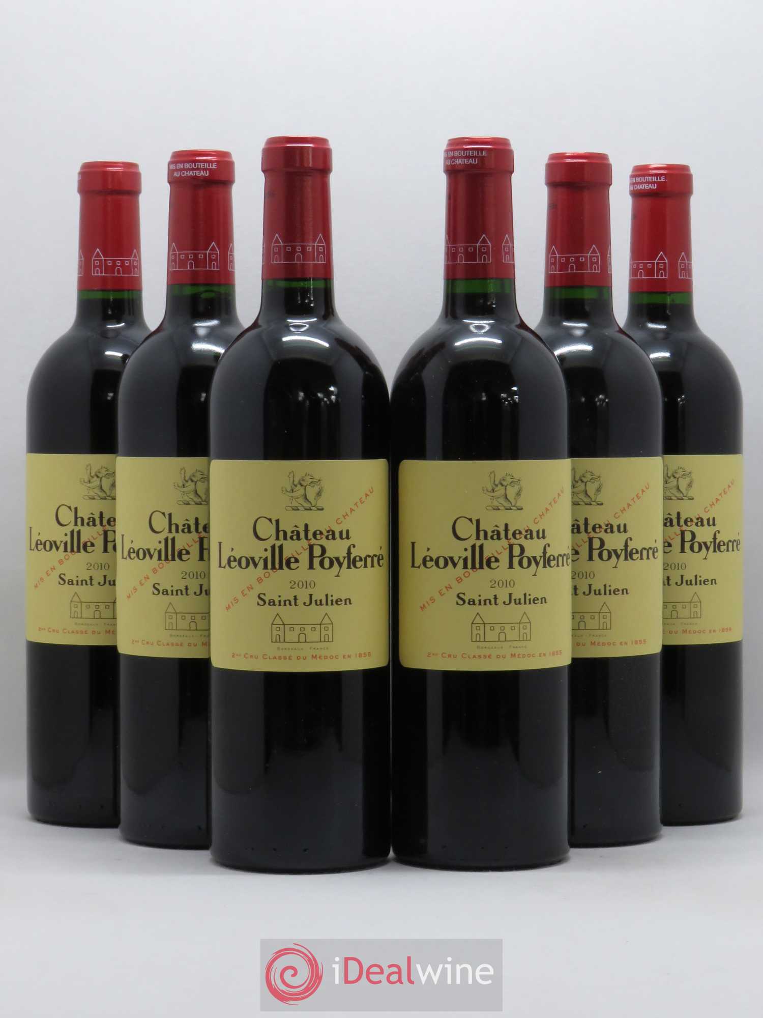 Château Léoville Poyferré 2ème Grand Cru Classé 2010 - Lot de 6 bouteilles - 0