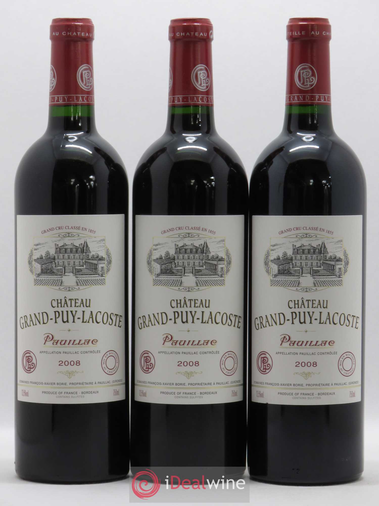 Château Grand Puy Lacoste 5ème Grand Cru Classé 2008 - Lot de 6 bouteilles - 2