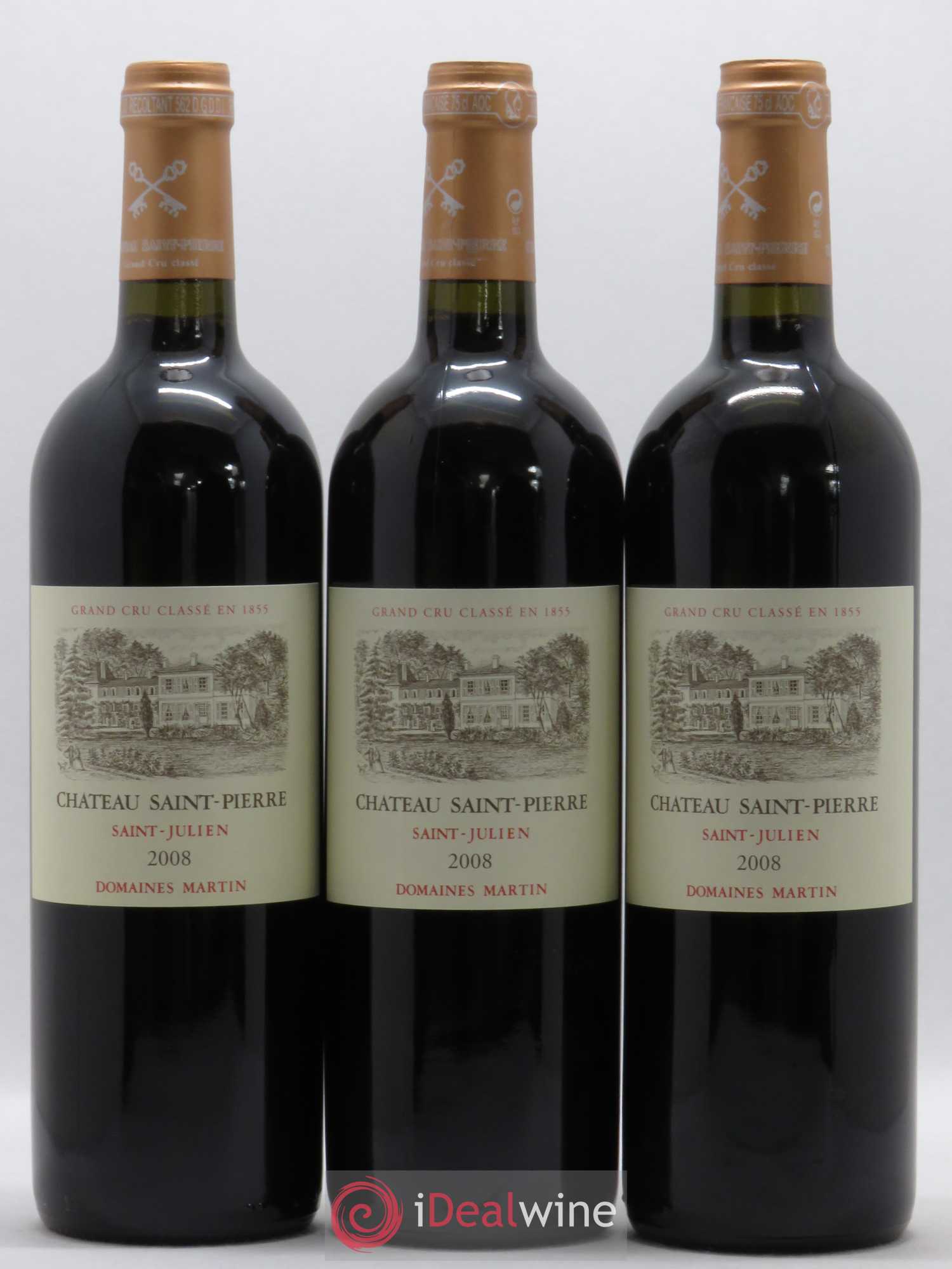 Château Saint-Pierre 4ème Grand Cru Classé 2008 - Lot de 6 bouteilles - 1