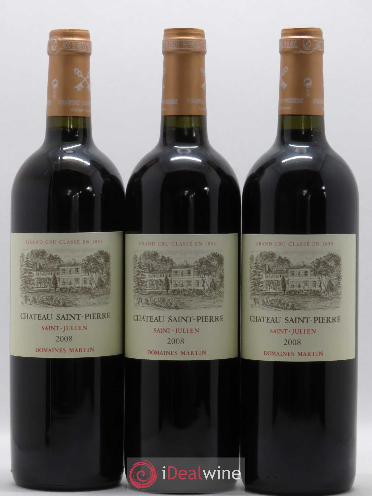 Château Saint-Pierre 4ème Grand Cru Classé 2008 - Lot de 6 bouteilles - 2