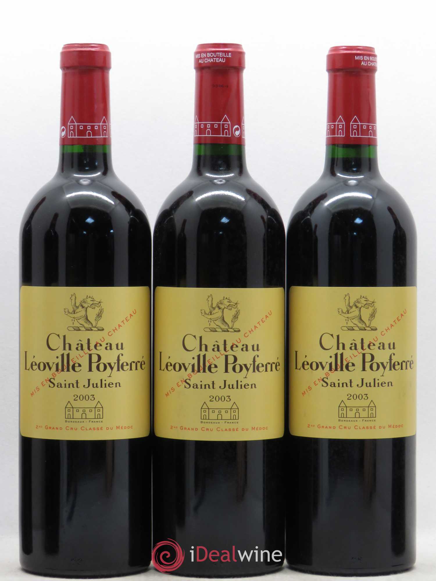 Château Léoville Poyferré 2ème Grand Cru Classé 2003 - Lot de 6 bouteilles - 2