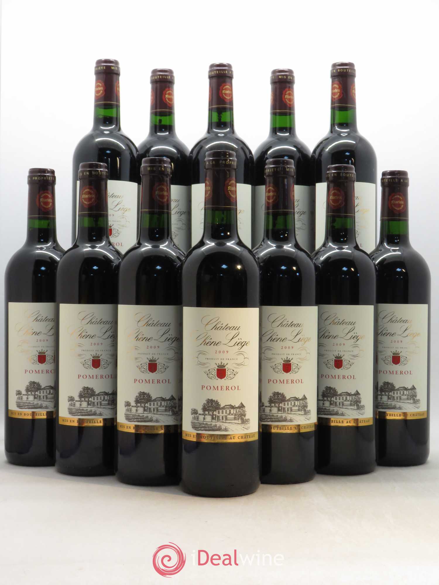 Pomerol Château Chêne Liège 2009 - Lot de 12 bouteilles - 0