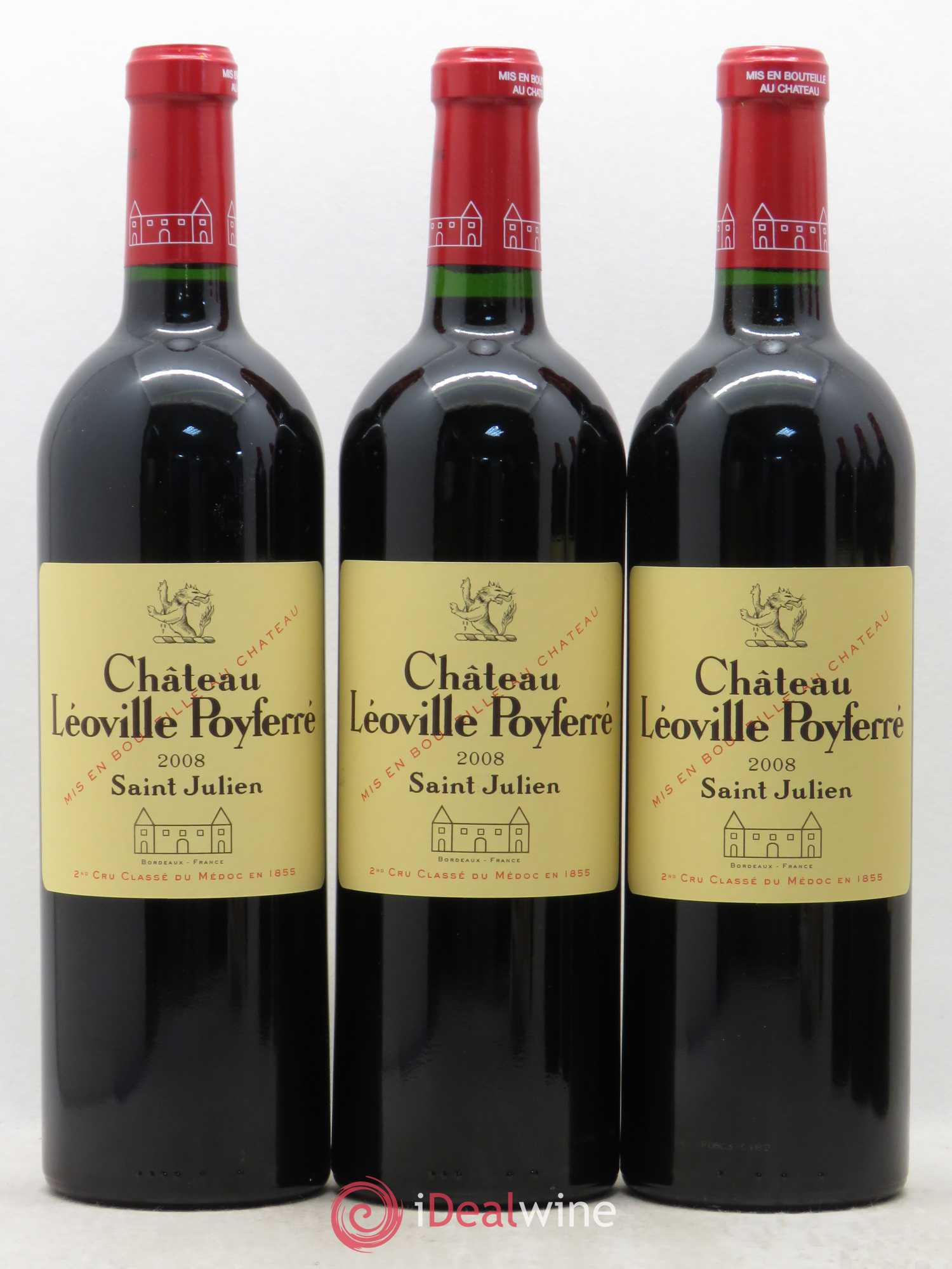 Château Léoville Poyferré 2ème Grand Cru Classé 2008 - Lot de 6 bouteilles - 1