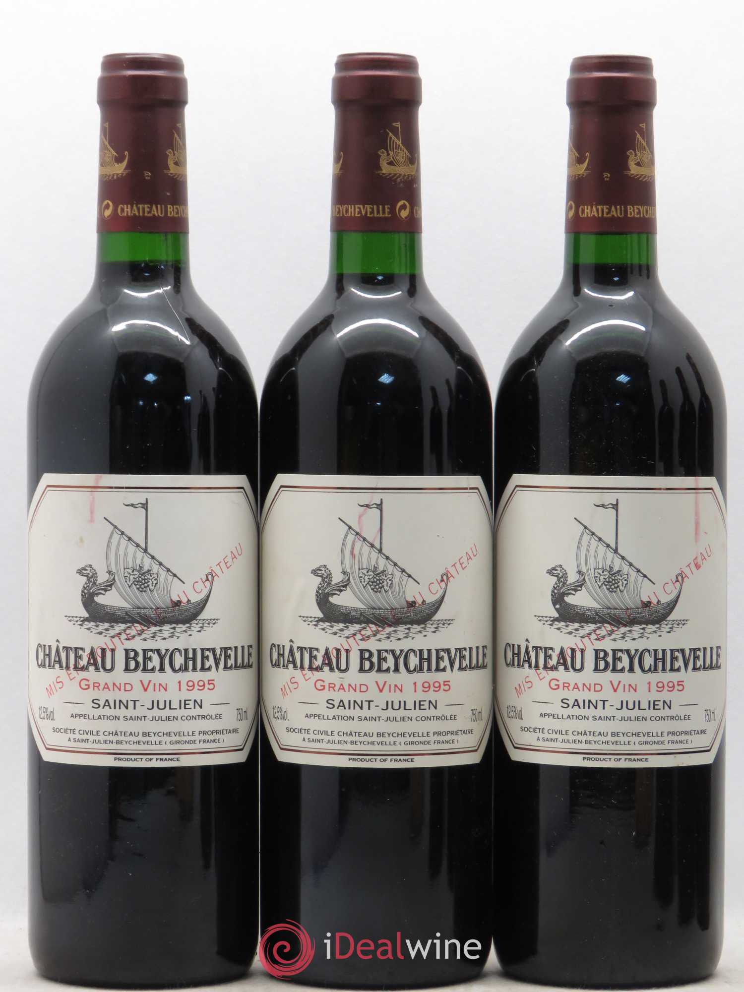 Château Beychevelle 4ème Grand Cru Classé 1995 - Lot de 6 bouteilles - 1