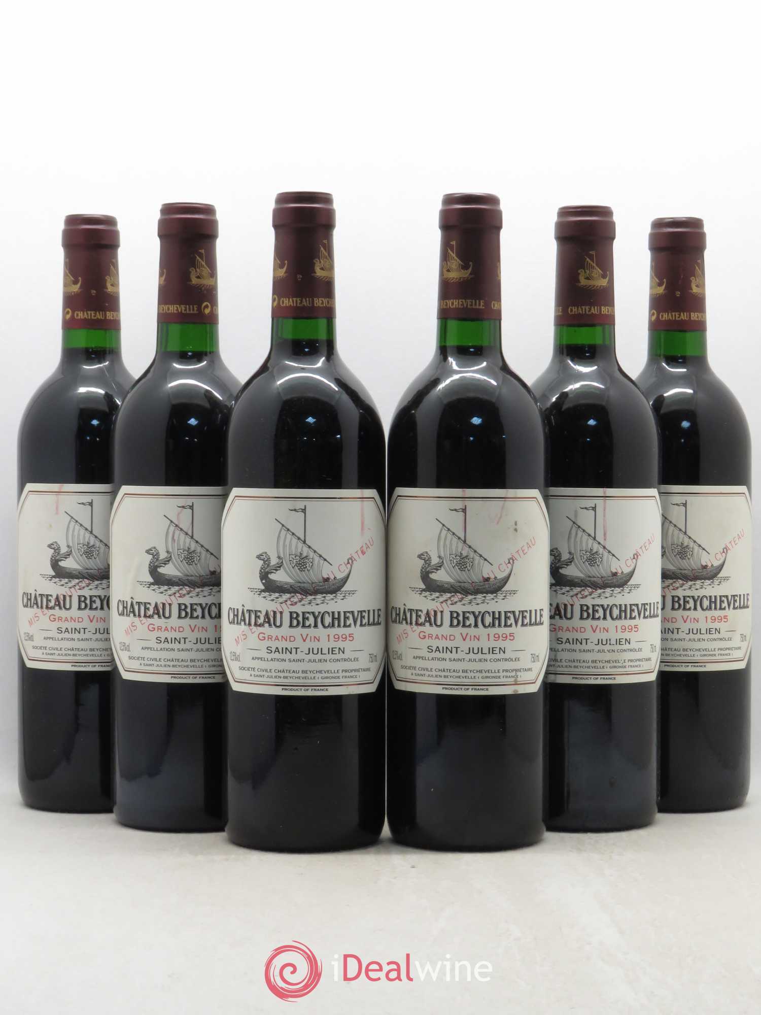 Château Beychevelle 4ème Grand Cru Classé 1995 - Lot de 6 bouteilles - 0