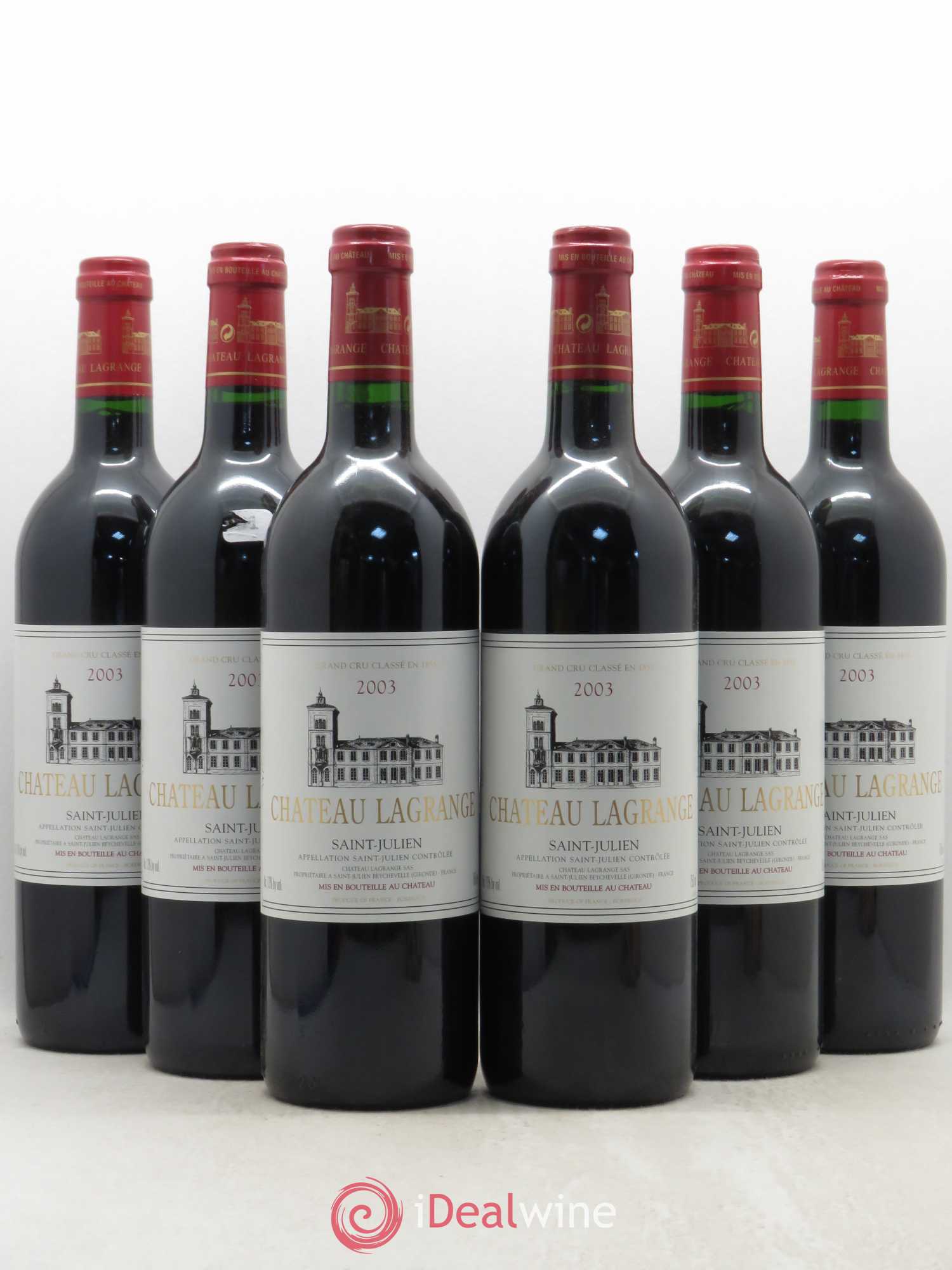 Château Lagrange 3ème Grand Cru Classé 2003 - Lot de 6 bouteilles - 0
