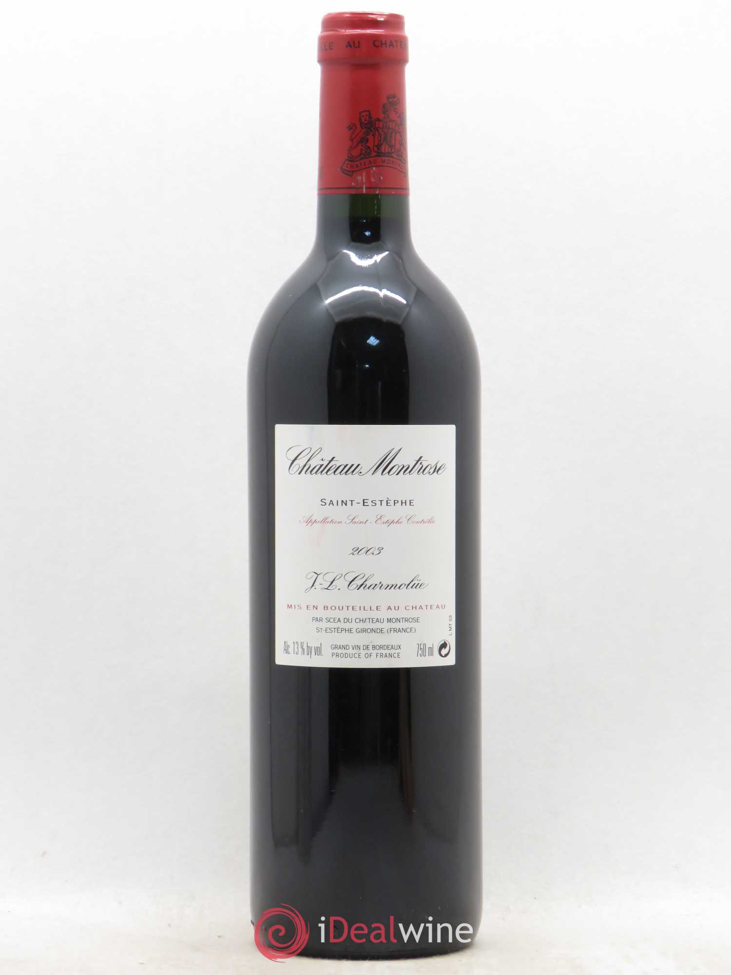Château Montrose 2ème Grand Cru Classé 2003 - Lot de 1 bouteille - 1