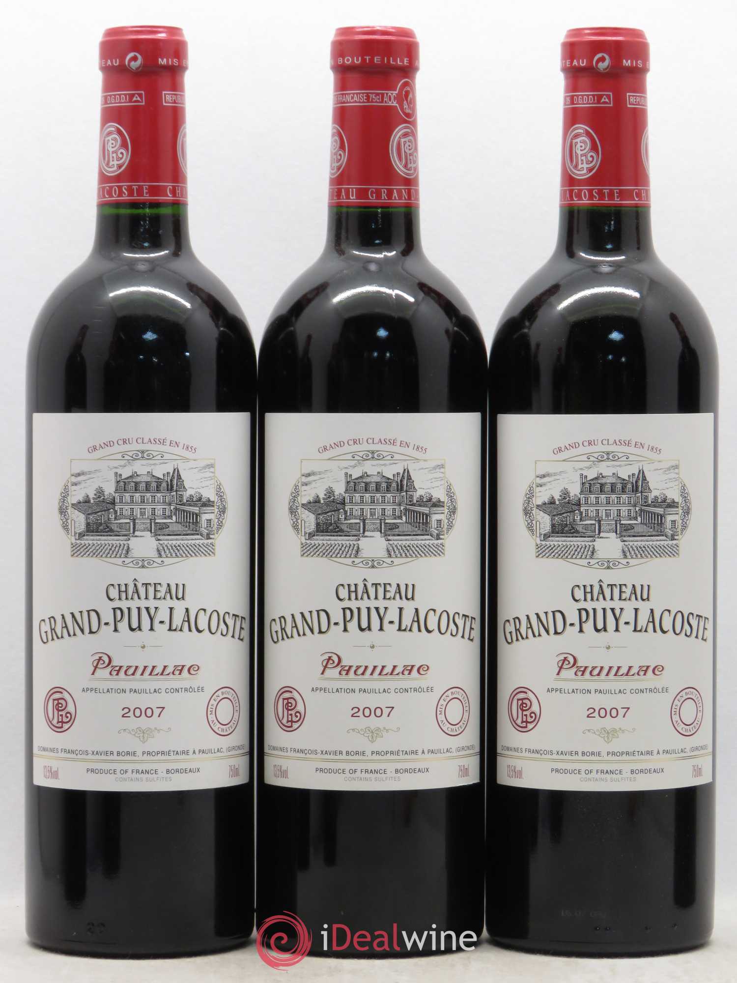 Château Grand Puy Lacoste 5ème Grand Cru Classé 2007 - Lot de 6 bouteilles - 2