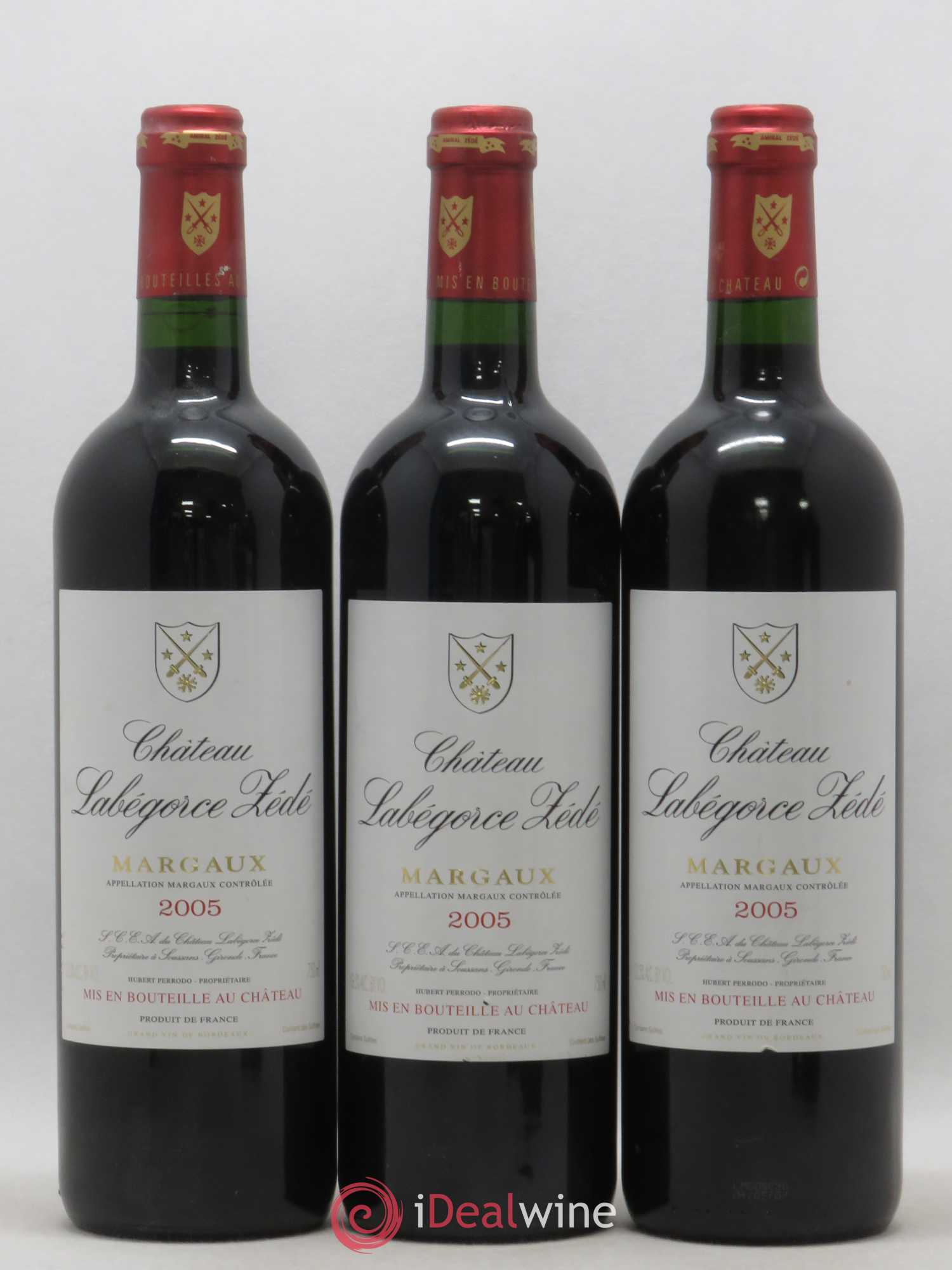 Château Labegorce Zédé Cru Bourgeois 2005 - Lot de 3 bouteilles - 0