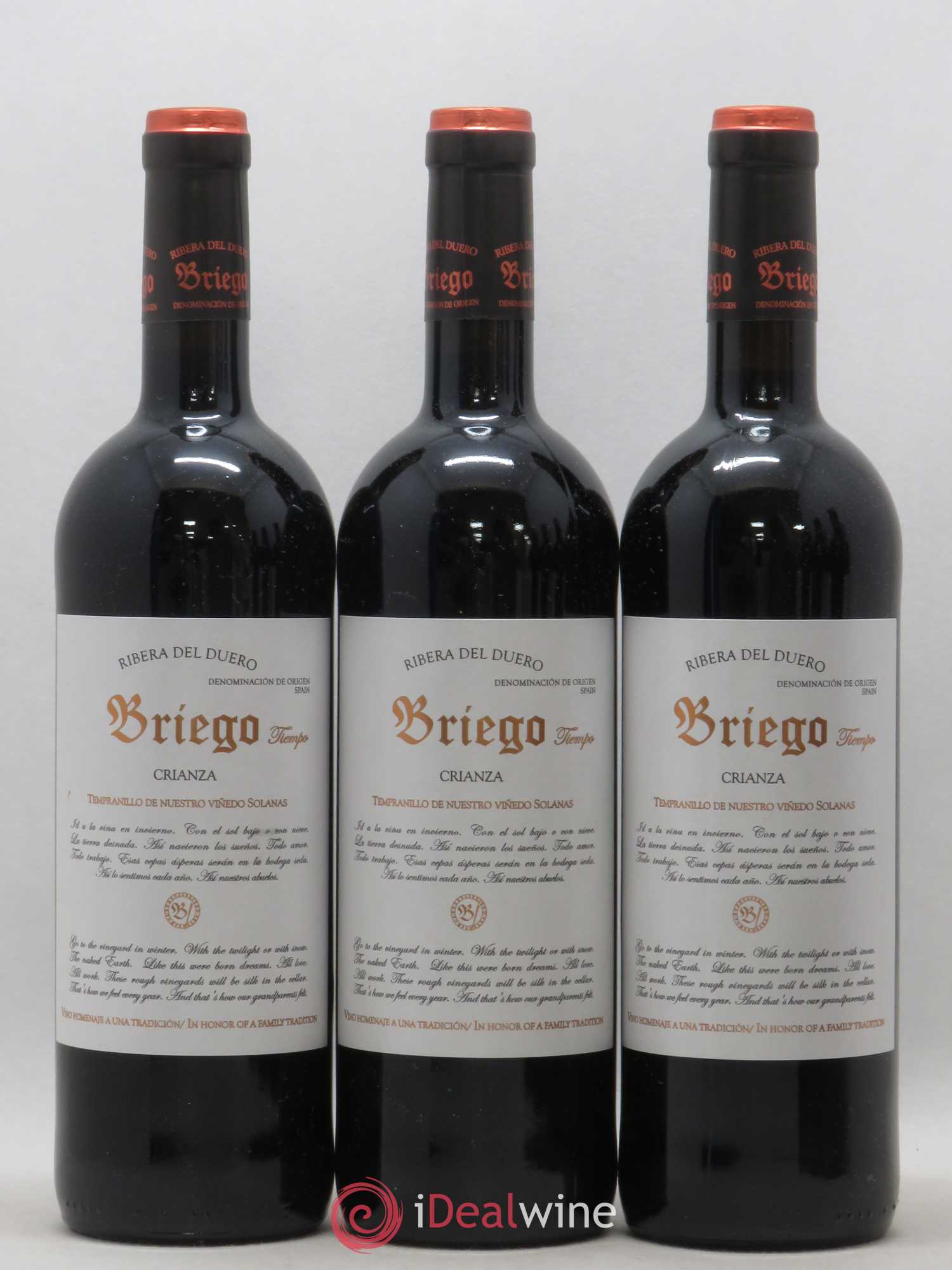 Ribera Del Duero DO DO Briego Tiempo Crianza 2009 - Posten von 6 Flaschen - 1