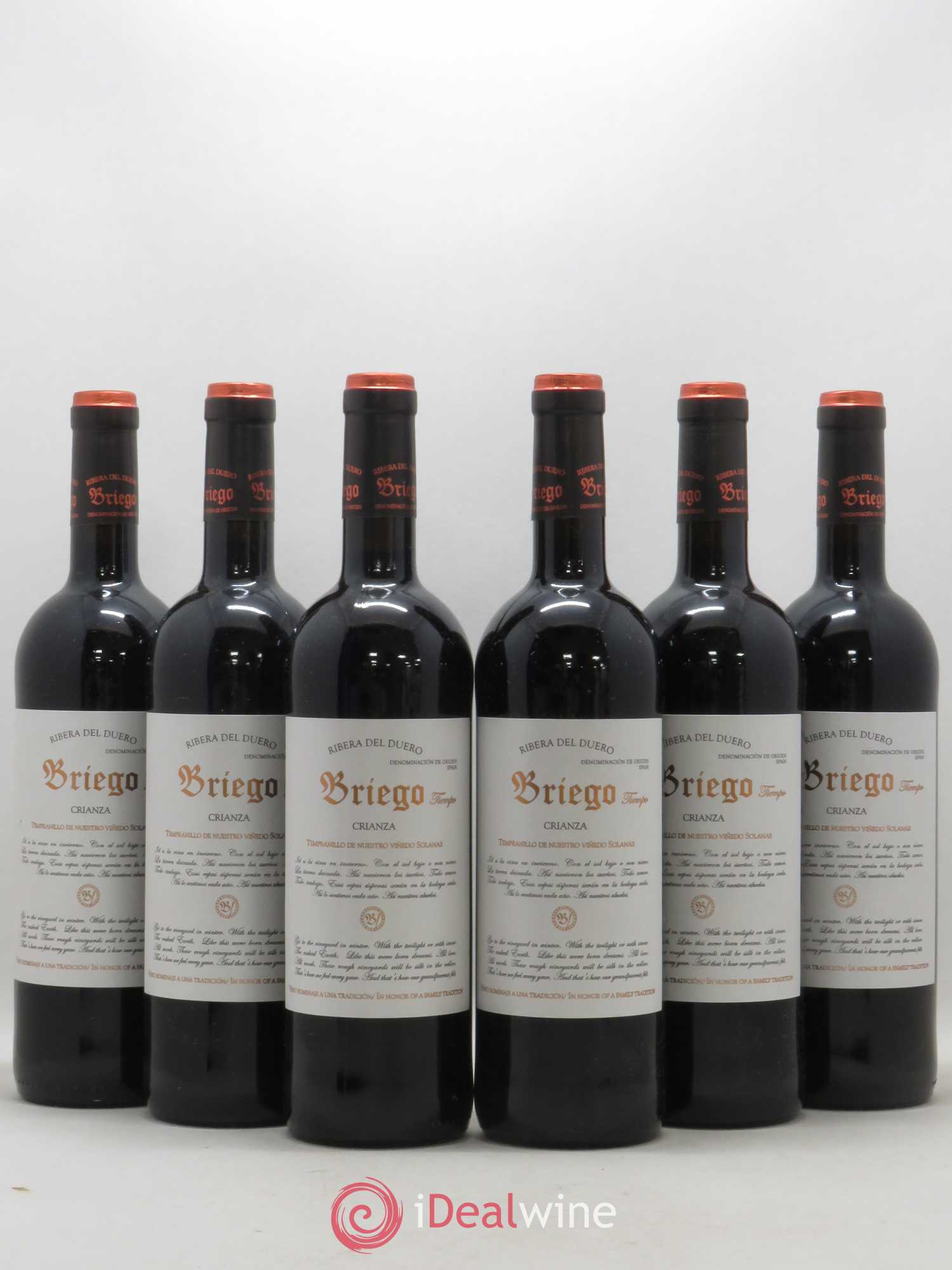 Ribera Del Duero DO DO Briego Tiempo Crianza 2009 - Posten von 6 Flaschen - 0