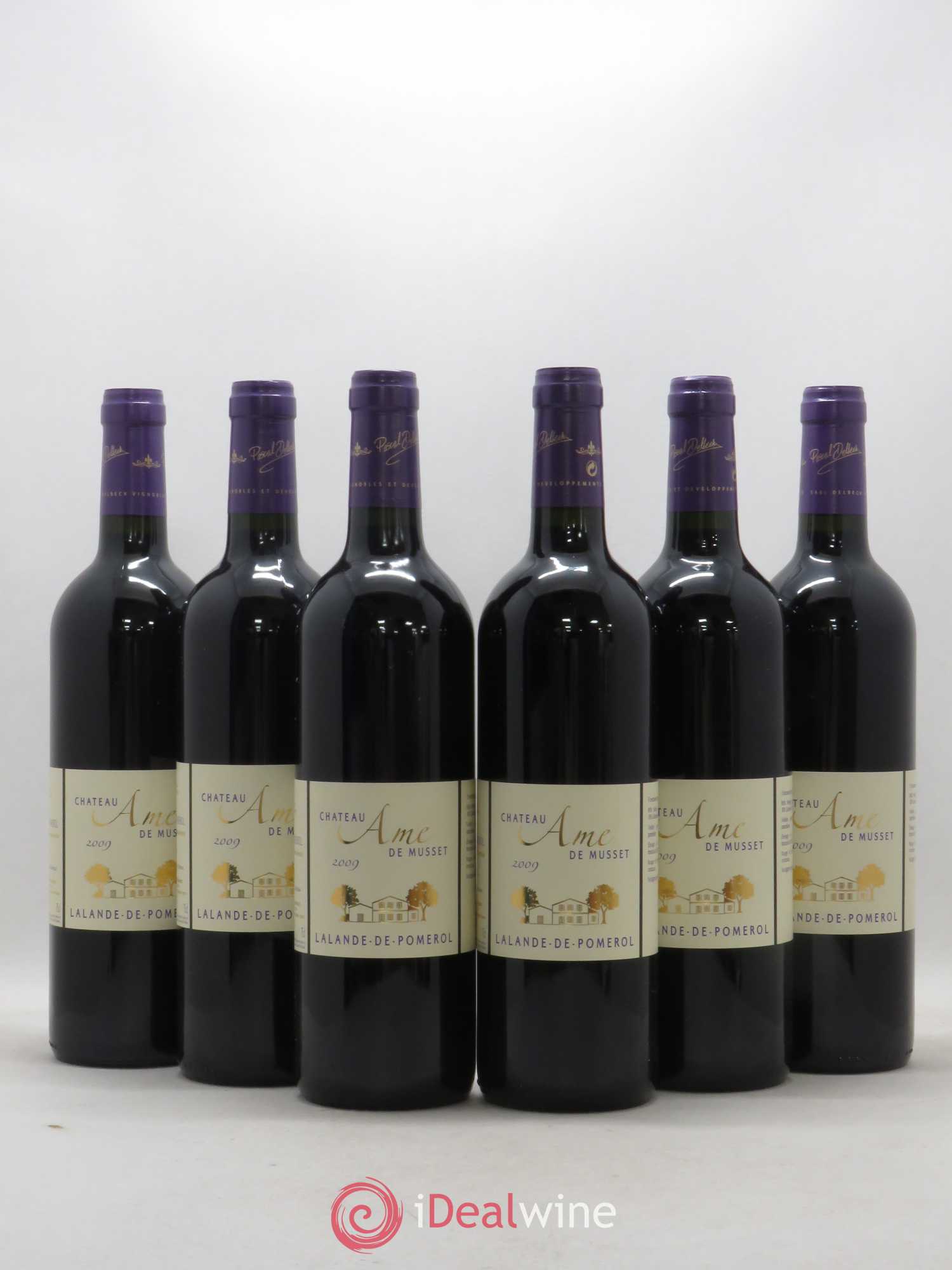 Lalande-de-Pomerol Chateau Ame de Musset 2009 - Posten von 6 Flaschen - 0