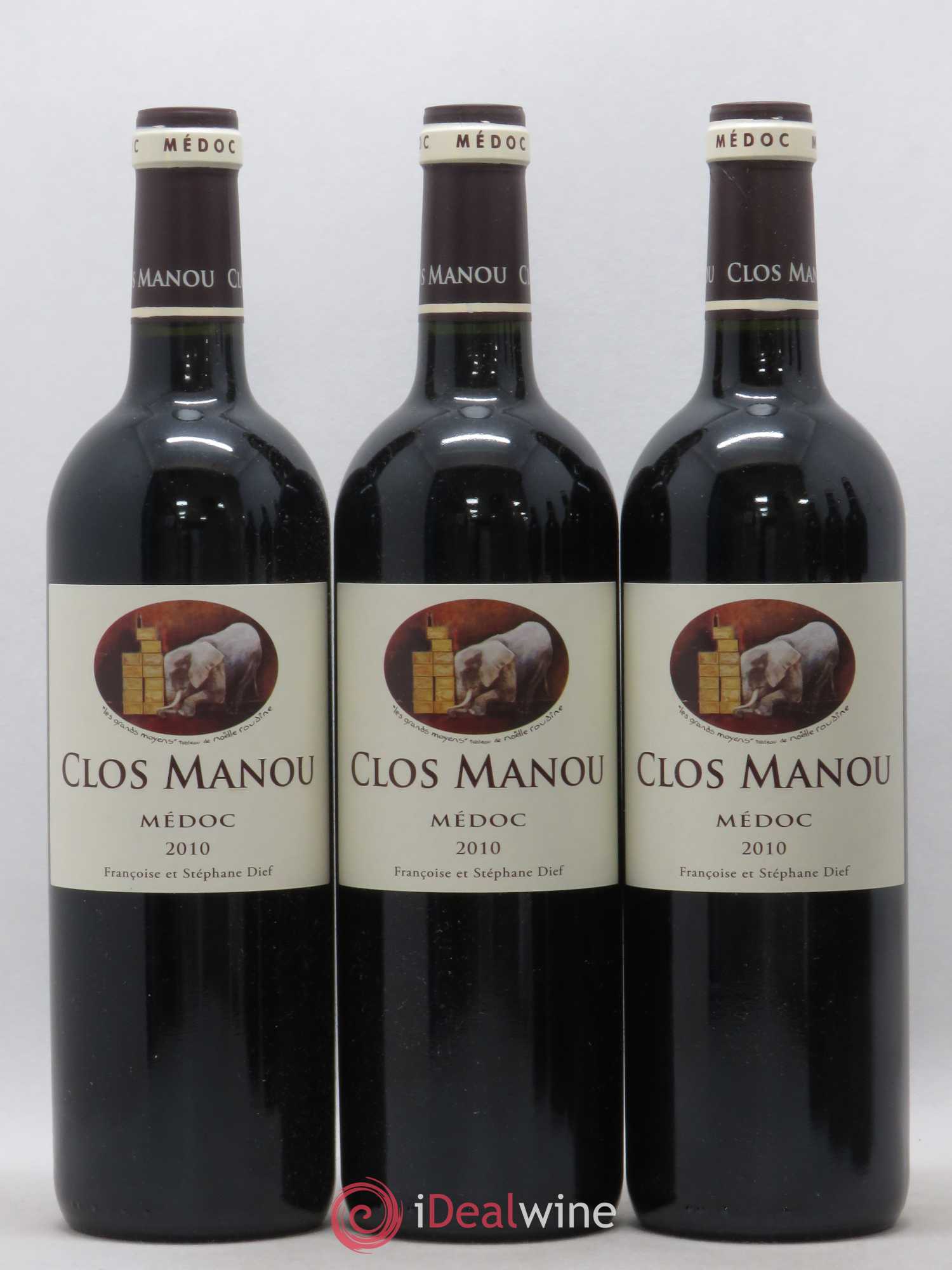 Clos Manou 2010 - Posten von 6 Flaschen - 1