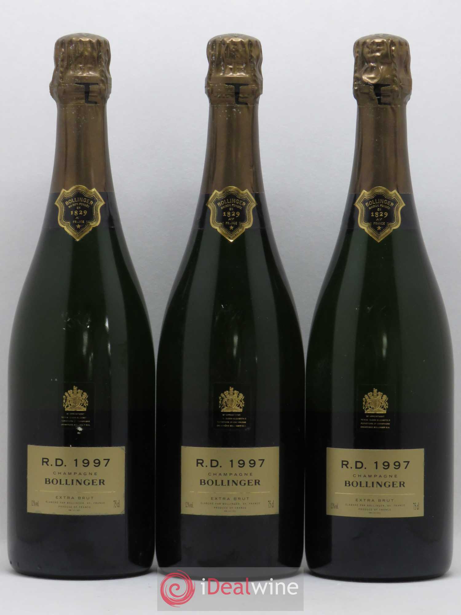 R.D. Extra-Brut Bollinger 1997 - Lot de 3 bouteilles - 0