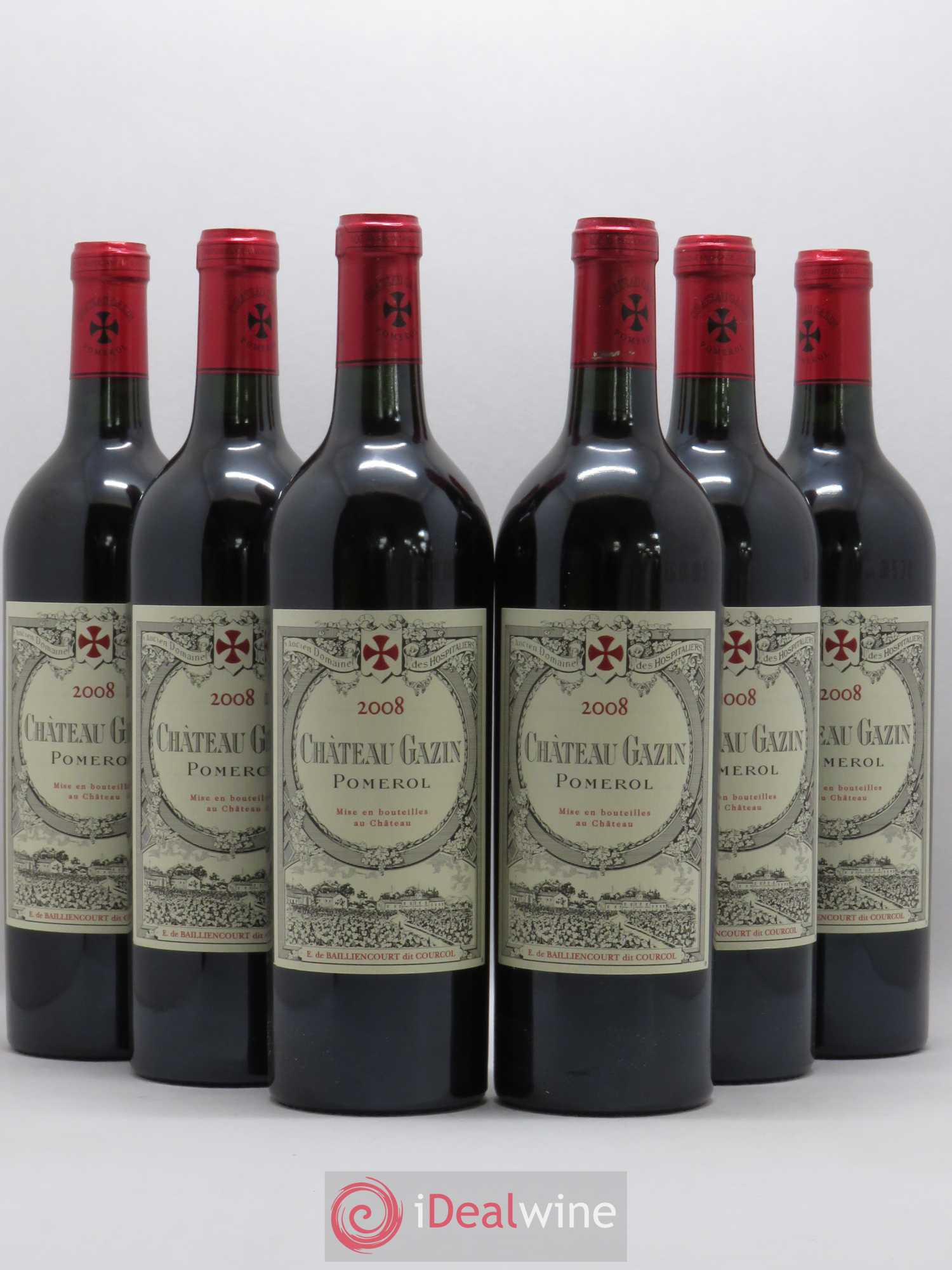 Château Gazin 2008 - Lot de 6 bouteilles - 0