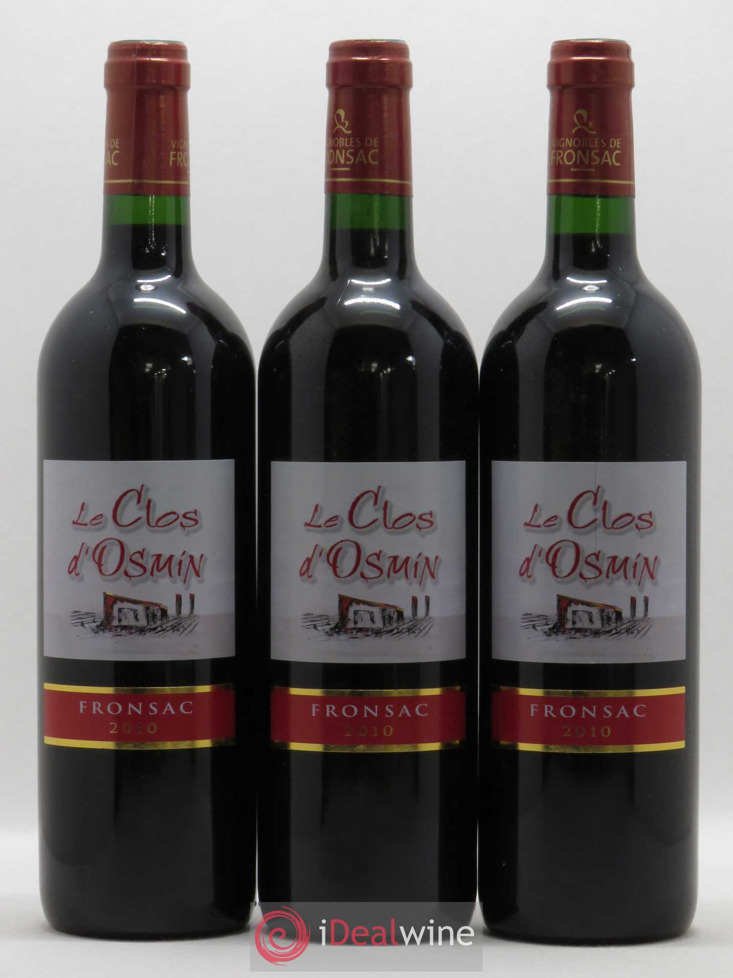Fronsac Le Clos d'Osmin 2010 - Posten von 6 Flaschen - 2