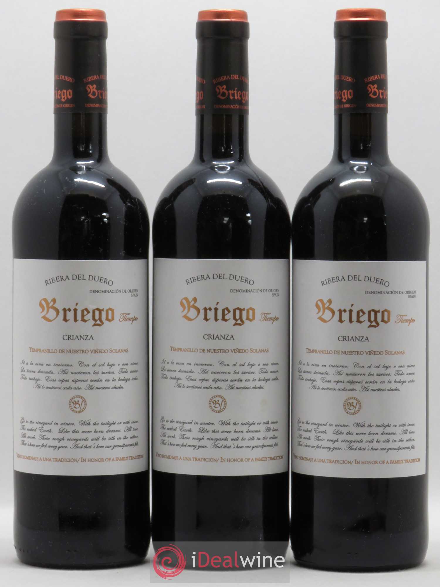 Ribera Del Duero DO Briego Crianza 2009 - Posten von 6 Flaschen - 1