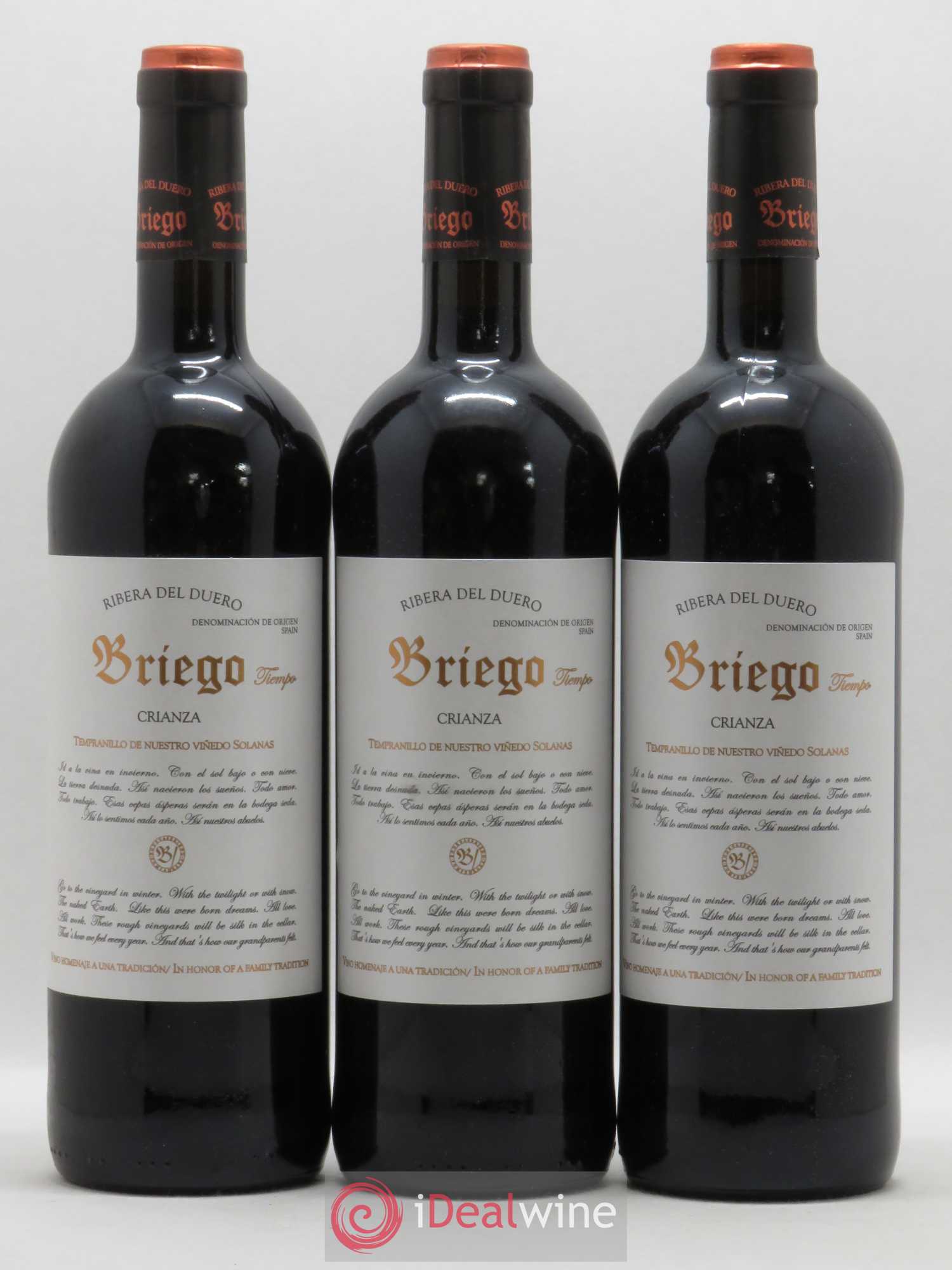 Ribera Del Duero DO Crianza Briego 2009 - Posten von 3 Flaschen - 0