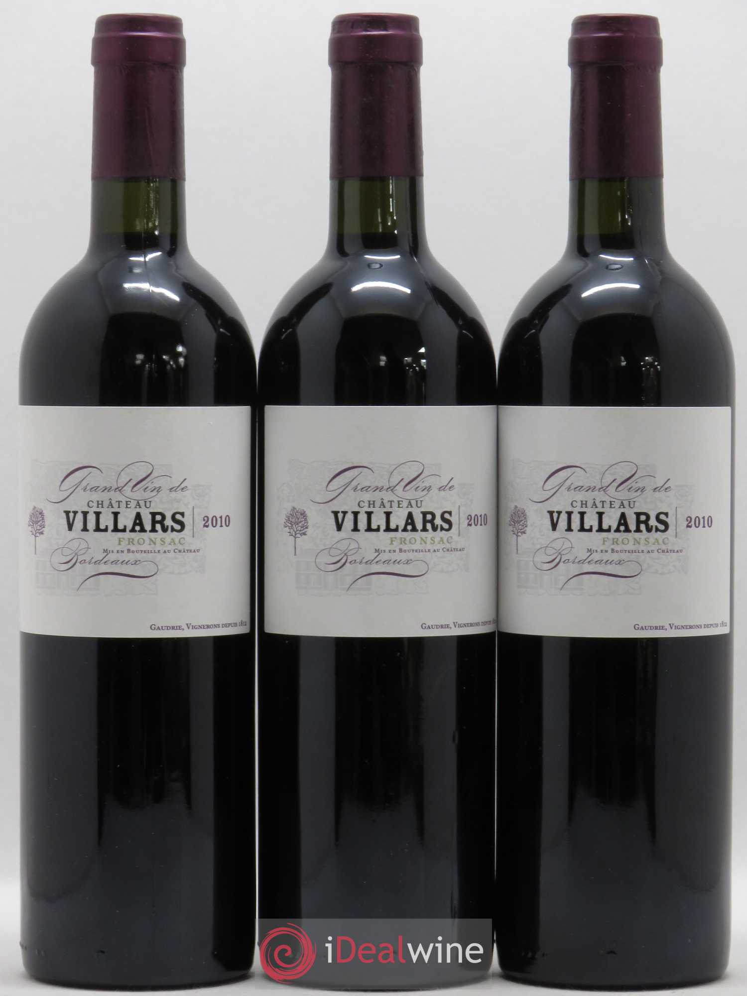 Fronsac Château Villars 2010 - Lot de 6 bouteilles - 2